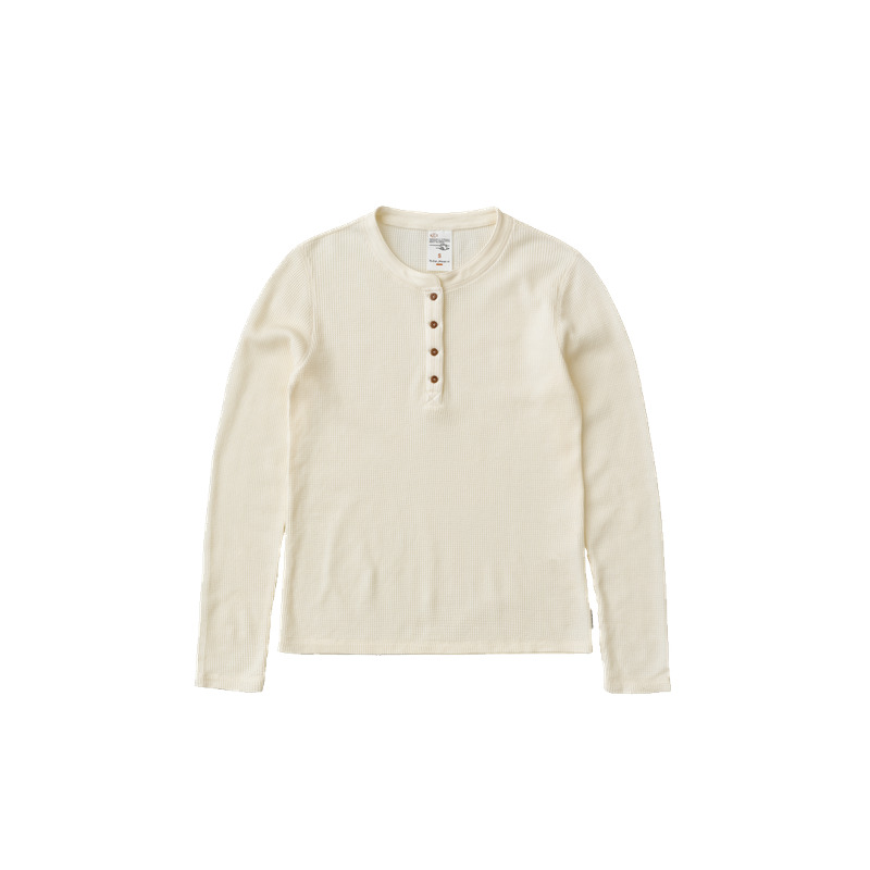Mira Henley Waffle Egg White - 5