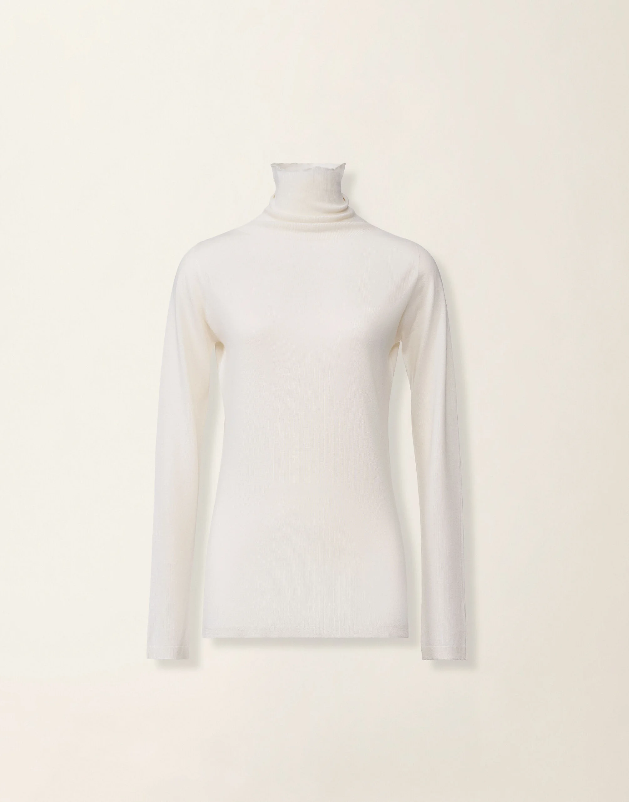 Turtleneck cashmere and silk sweater - 1