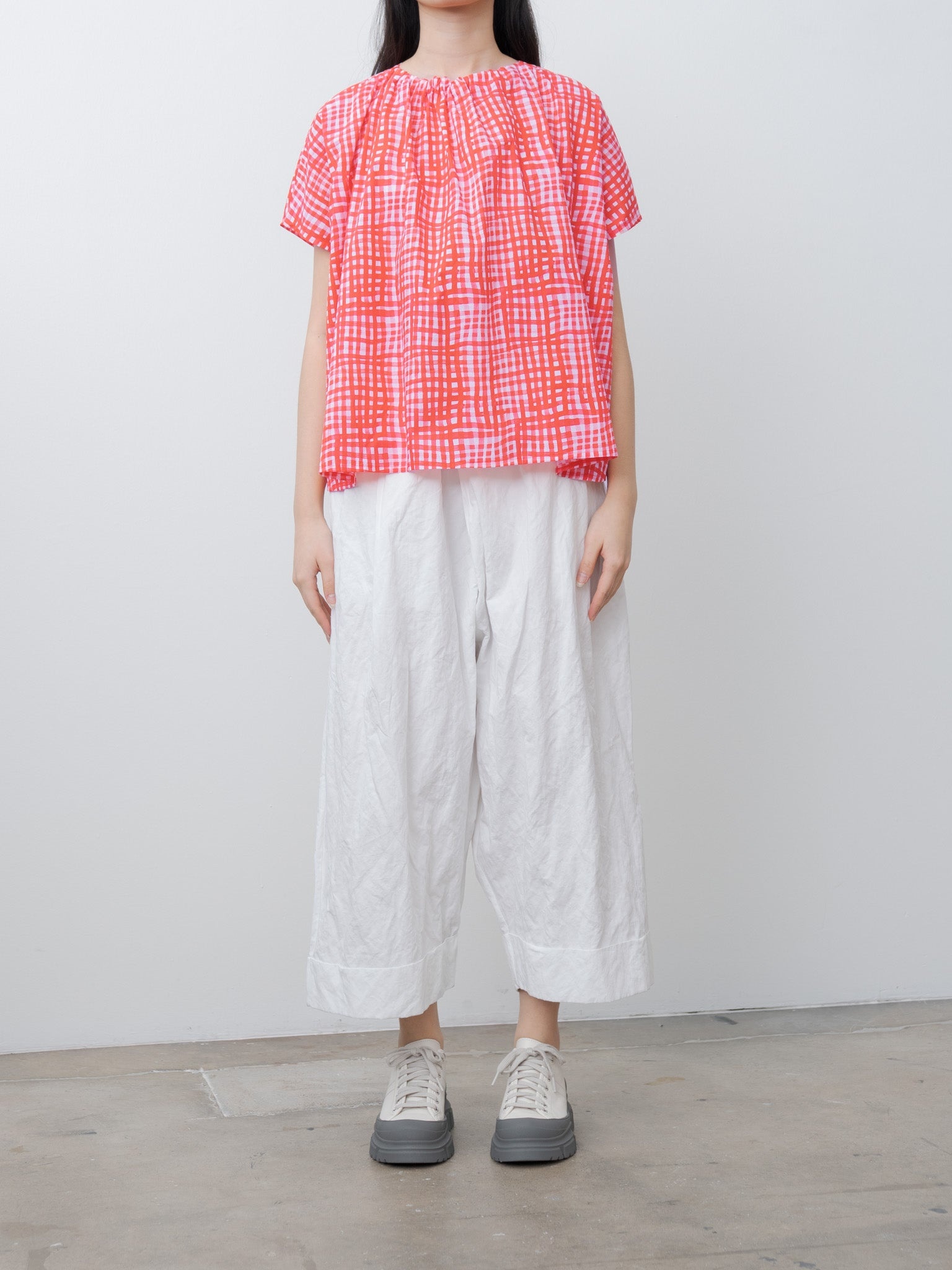 The Baker Trouser - Crumpled Cotton Chalk - 2