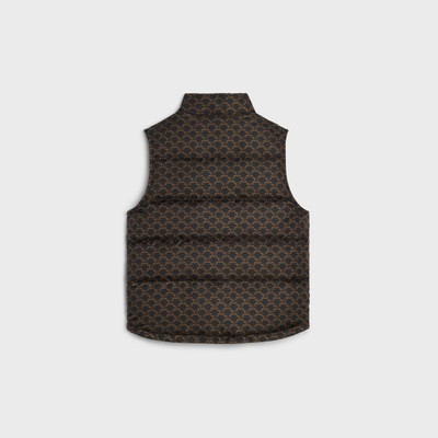 CELINE quilted vest in monogram nylon outlook