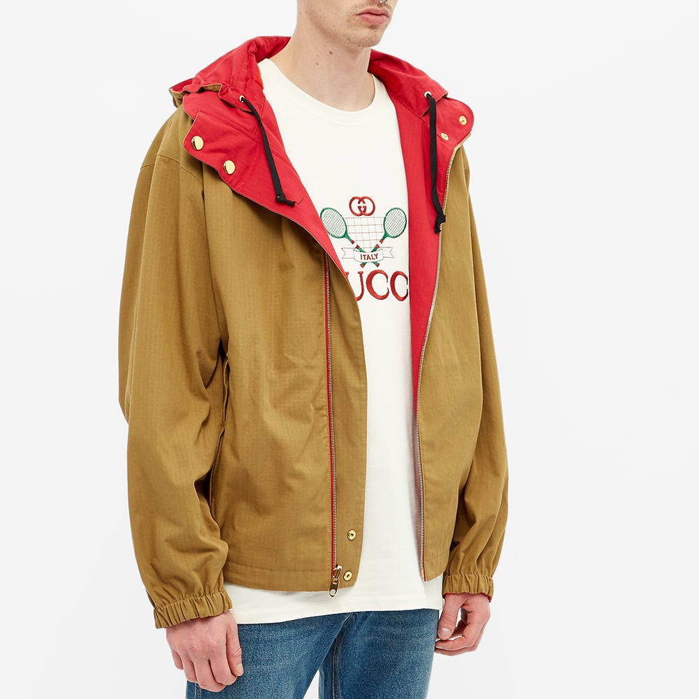 Gucci Reversible Logo Arm Hooded Jacket - 7