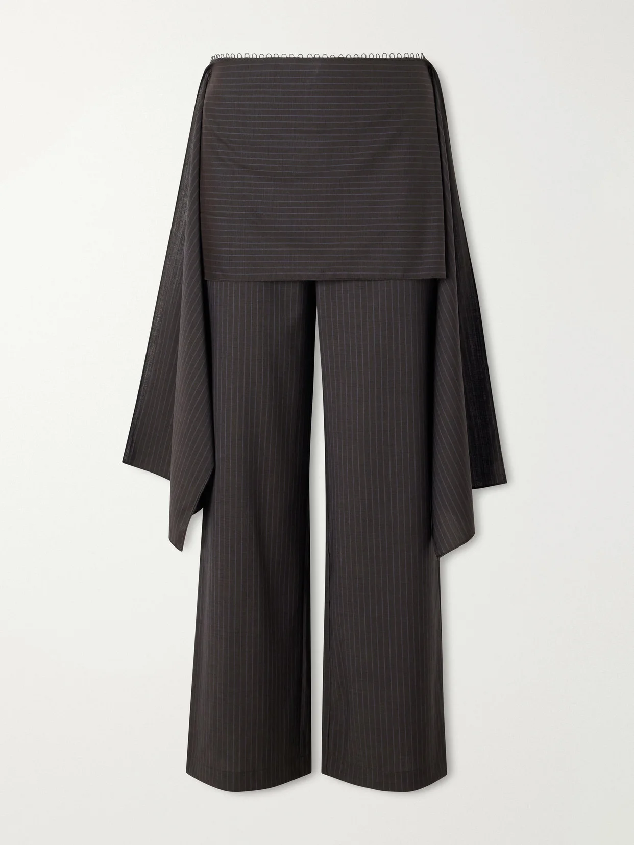 Striped Wool Flared Pants - 1