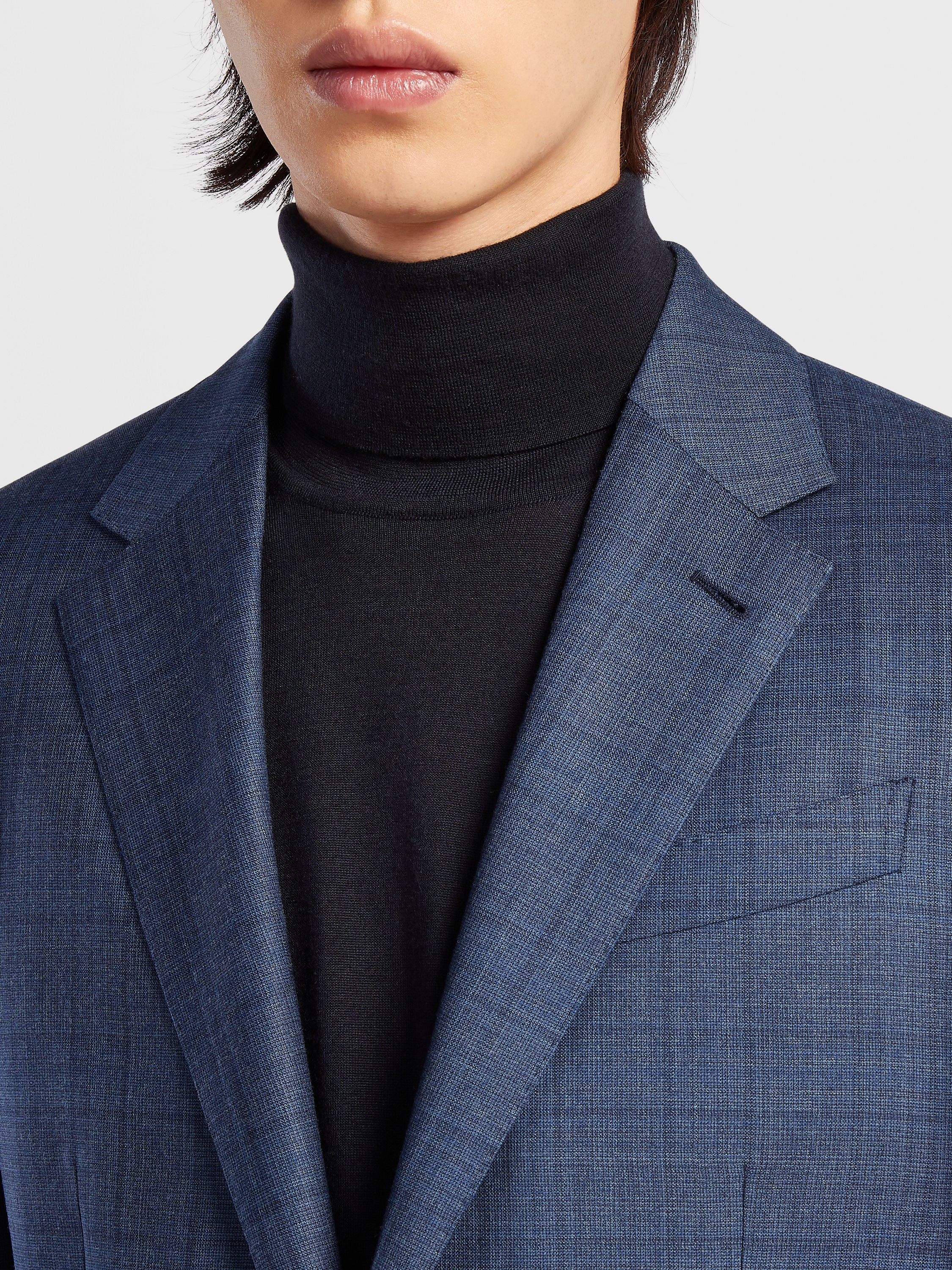 AVIO BLUE TROFEO™ WOOL SUIT - 3