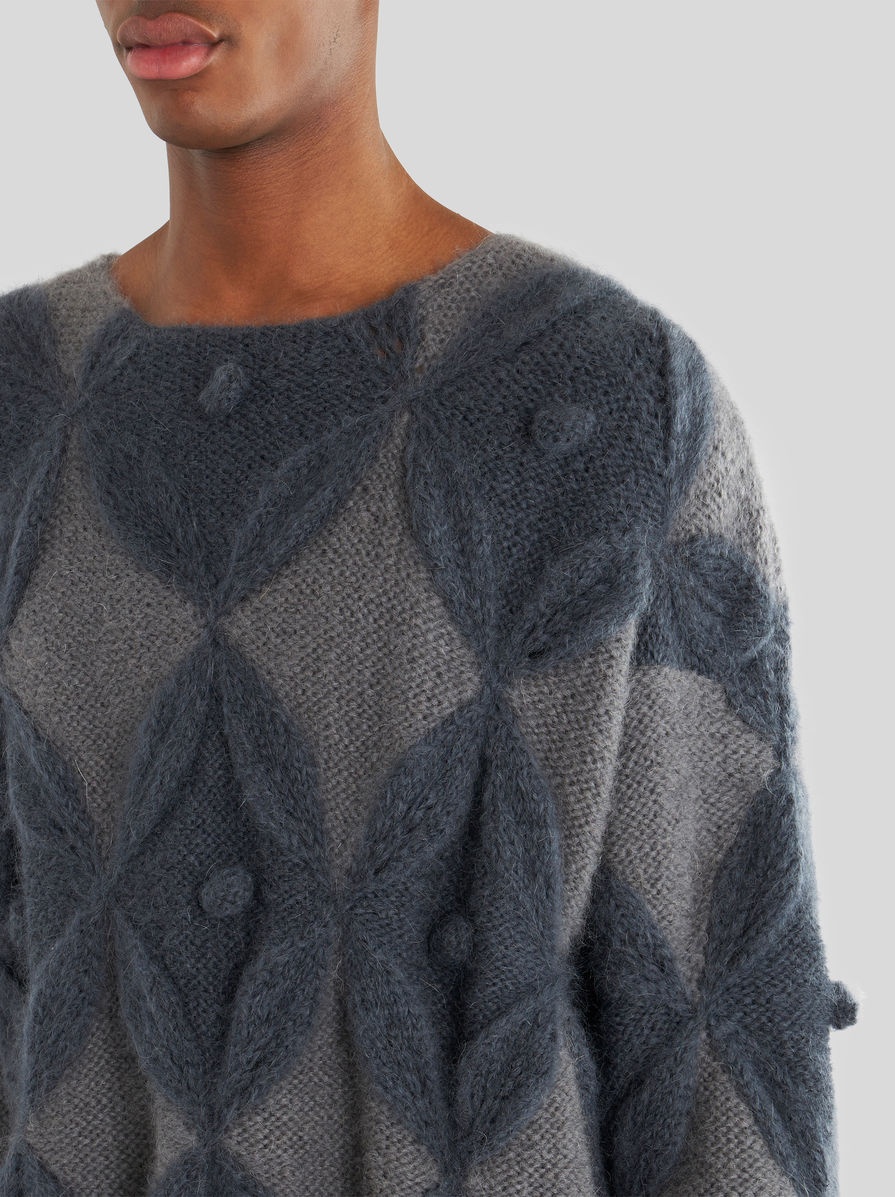 OVERSIZE JUMPER WITH GEOMETRIC PATTERN - 3