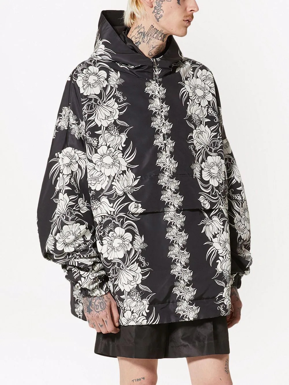 graphic-print hooded jacket - 3