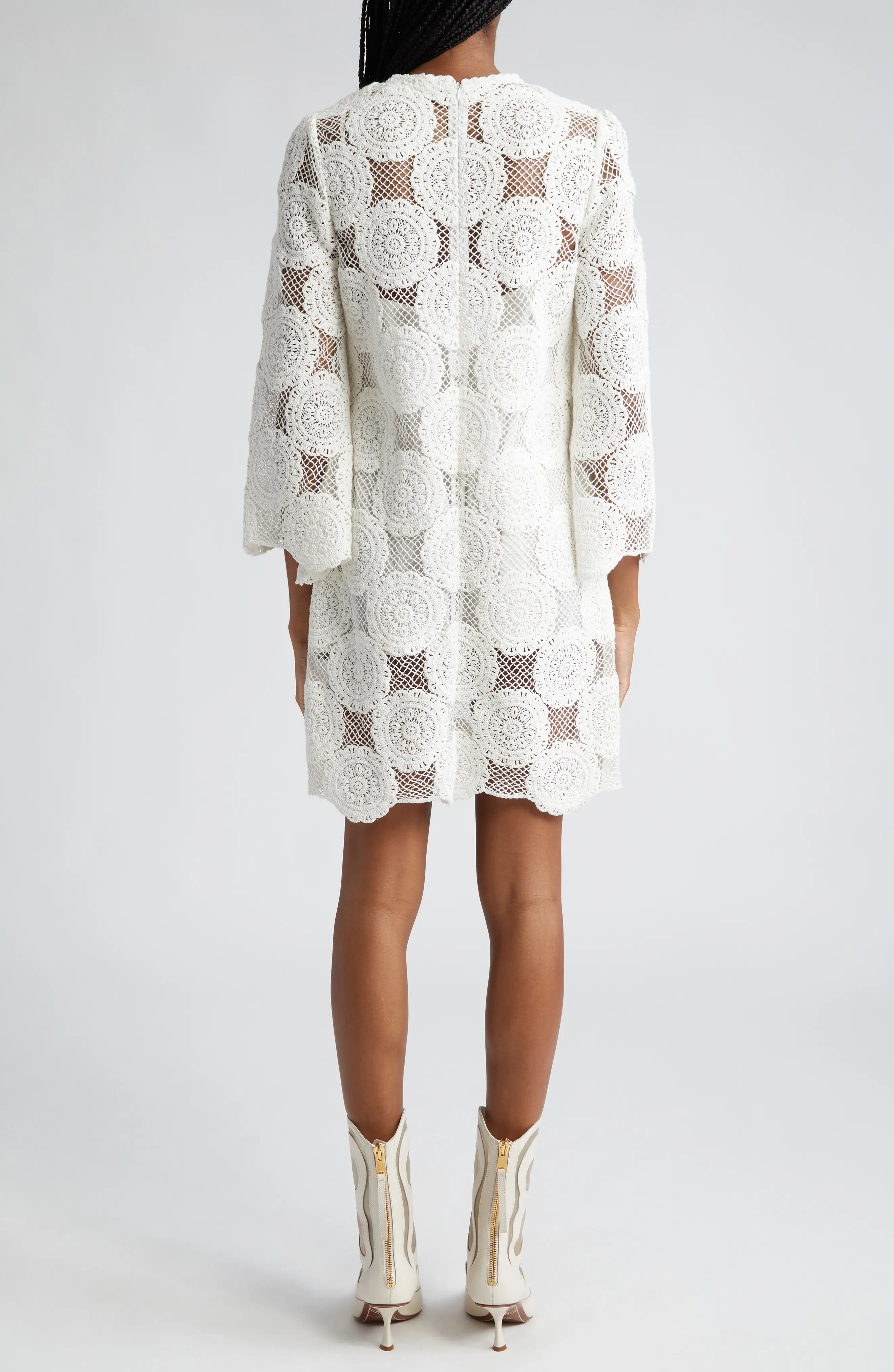 Junie Cotton Lace Tunic Dress - 2