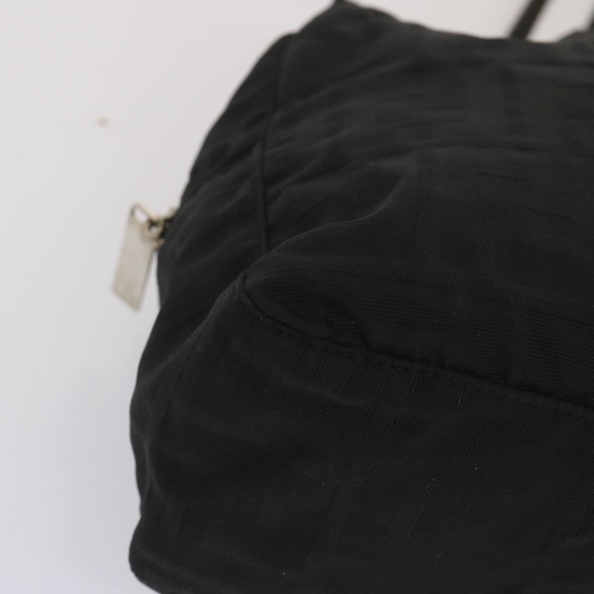 FENDI Zucca Canvas Hand Bag Black - 10