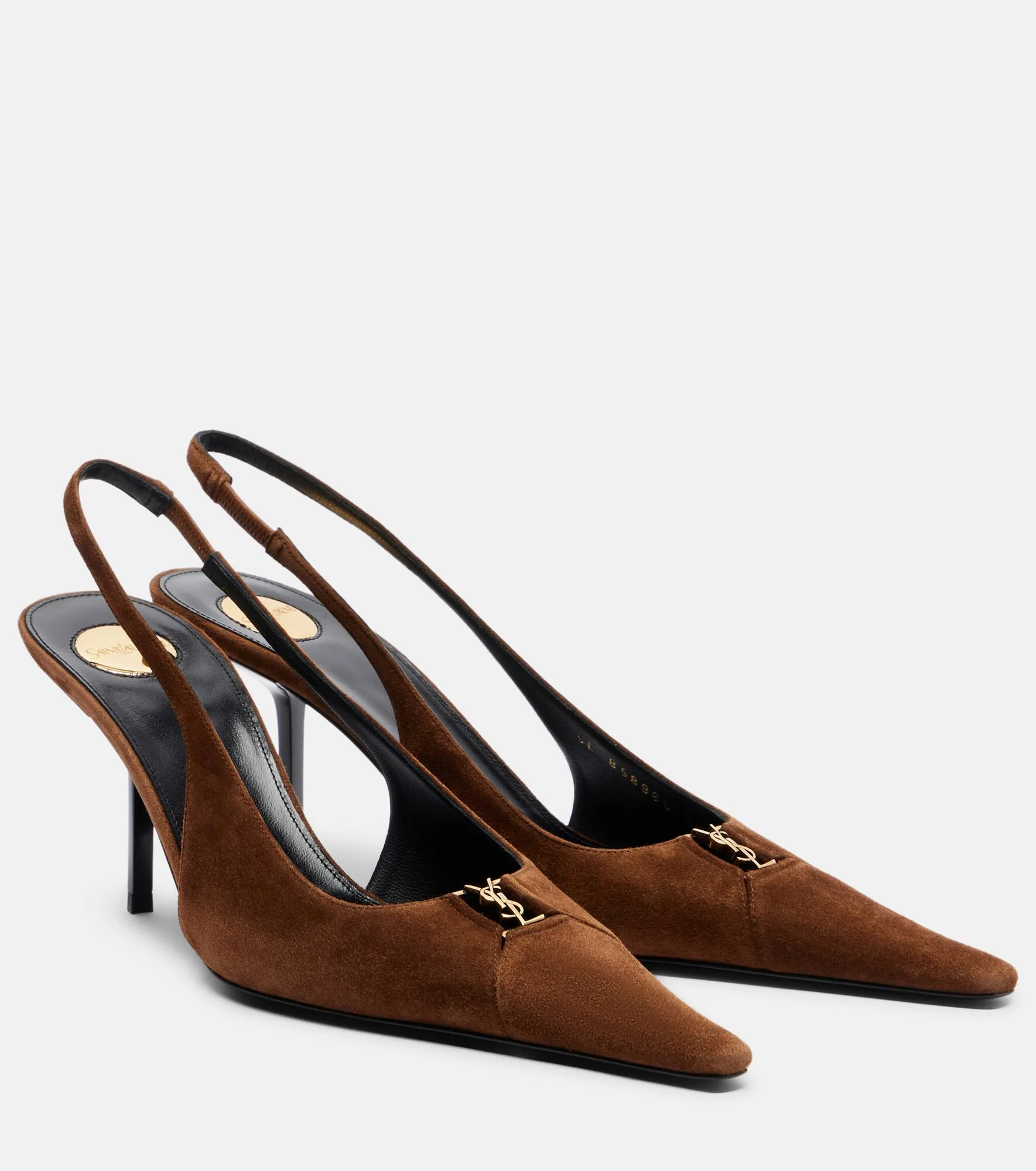 Babylone Breteuil suede slingback pumps - 1