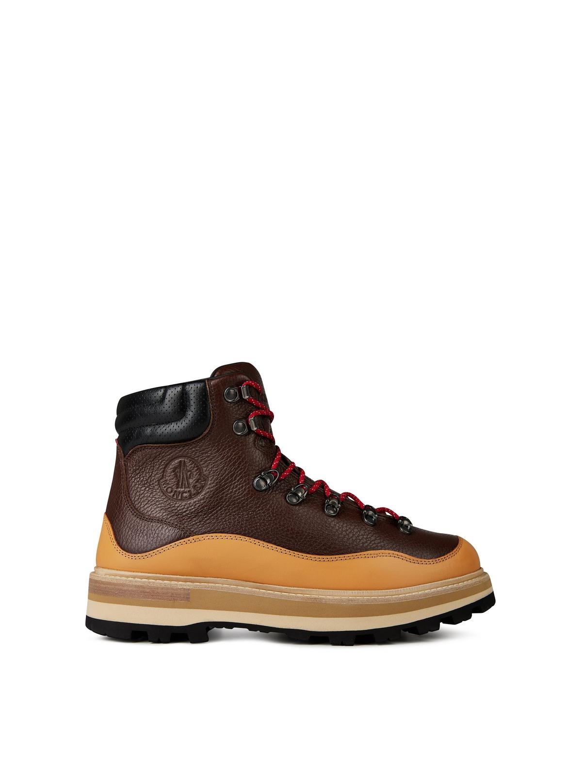 Moncler PEKA TREK LEATHER HIKING BOOTS | cruisefashion