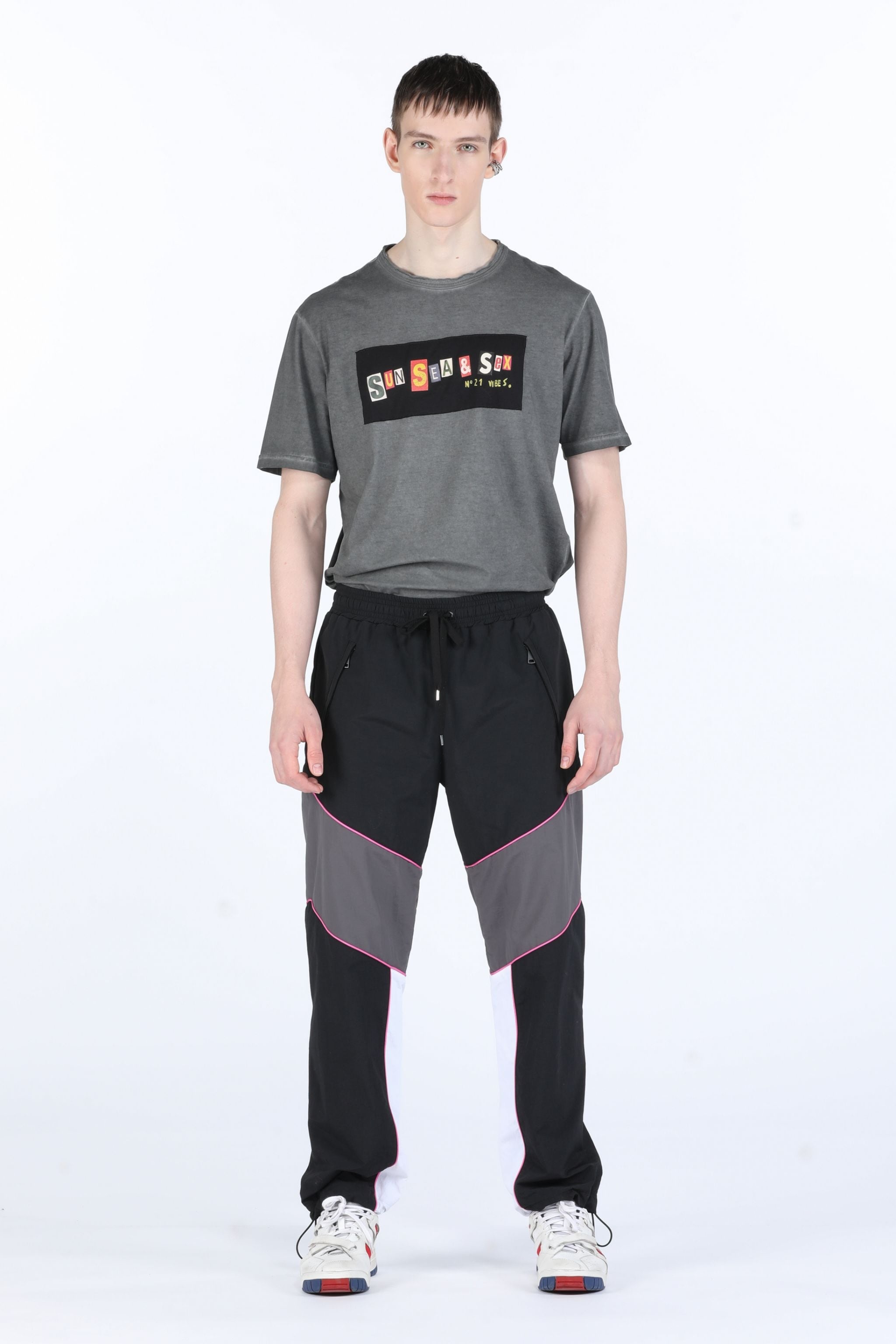 PANELLED TRACK PANTS - 4