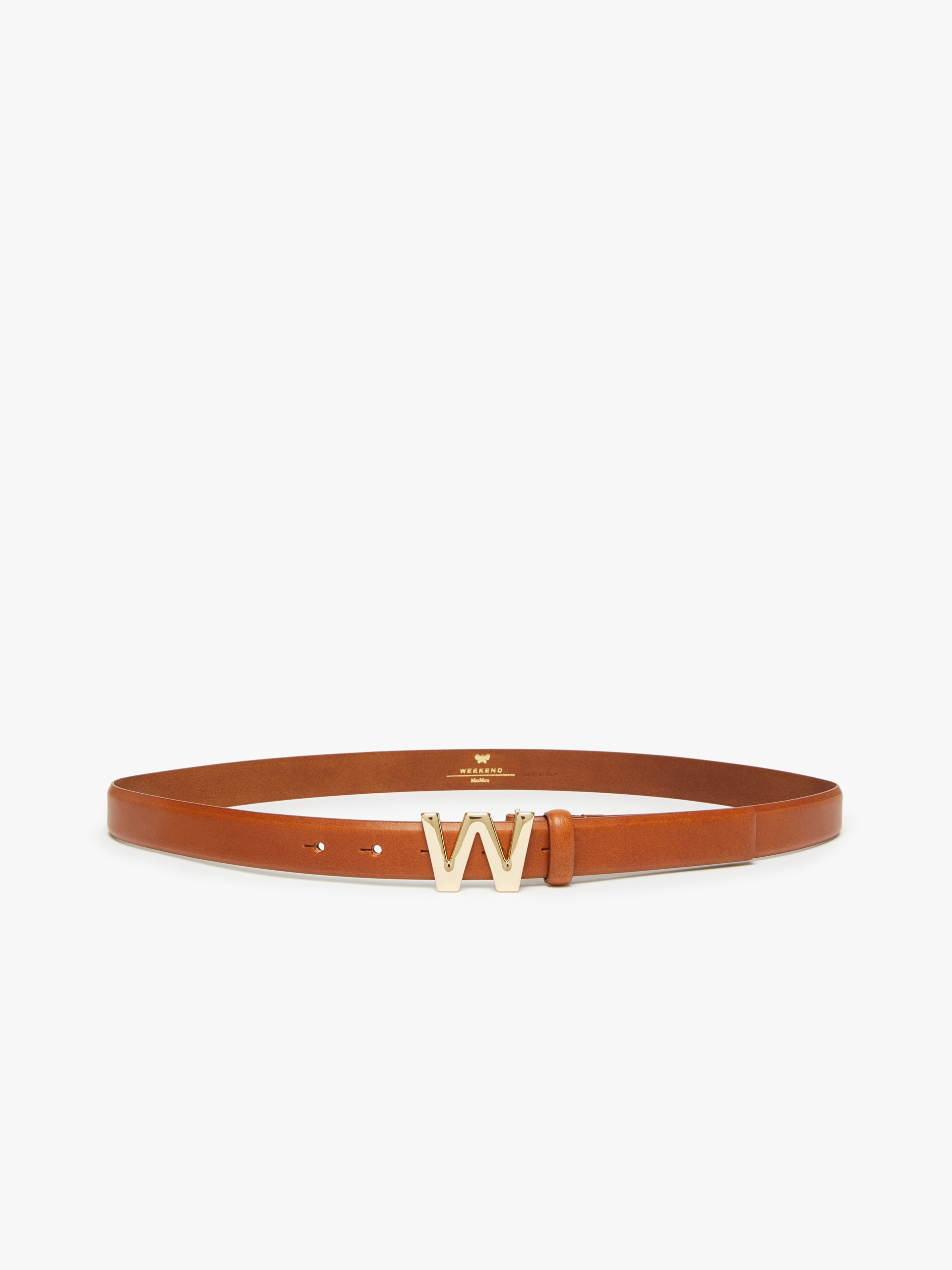 WEST Branded buckle-embellished leather belt - 1