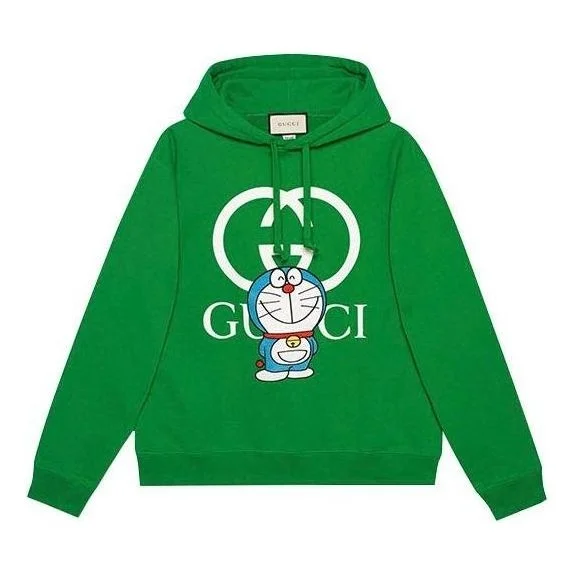 Gucci x Doraemon Cotton Hoodie 'Green' 646953-XJDE1-3229 - 1