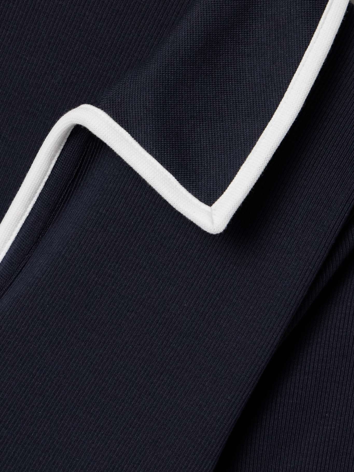 Kearney ribbed Pima cotton-blend jersey polo shirt - 4