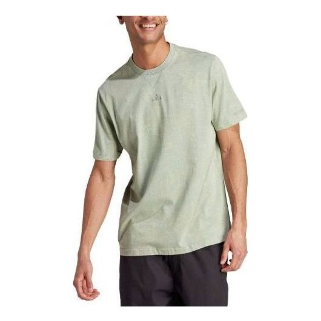 adidas ALL SZN Garment-Wash Te-Shirt 'Olive Green' IK4275 - 3