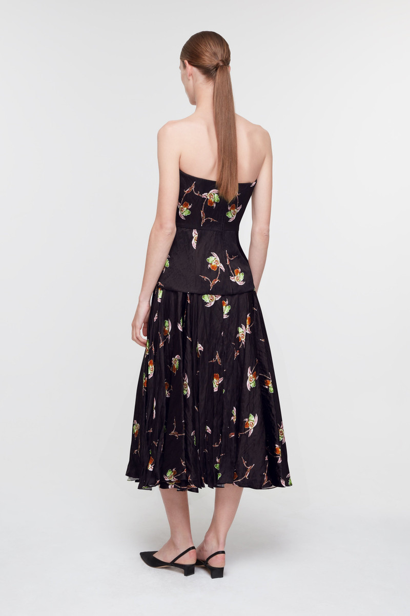 Nera Skirt in Black Satin 5