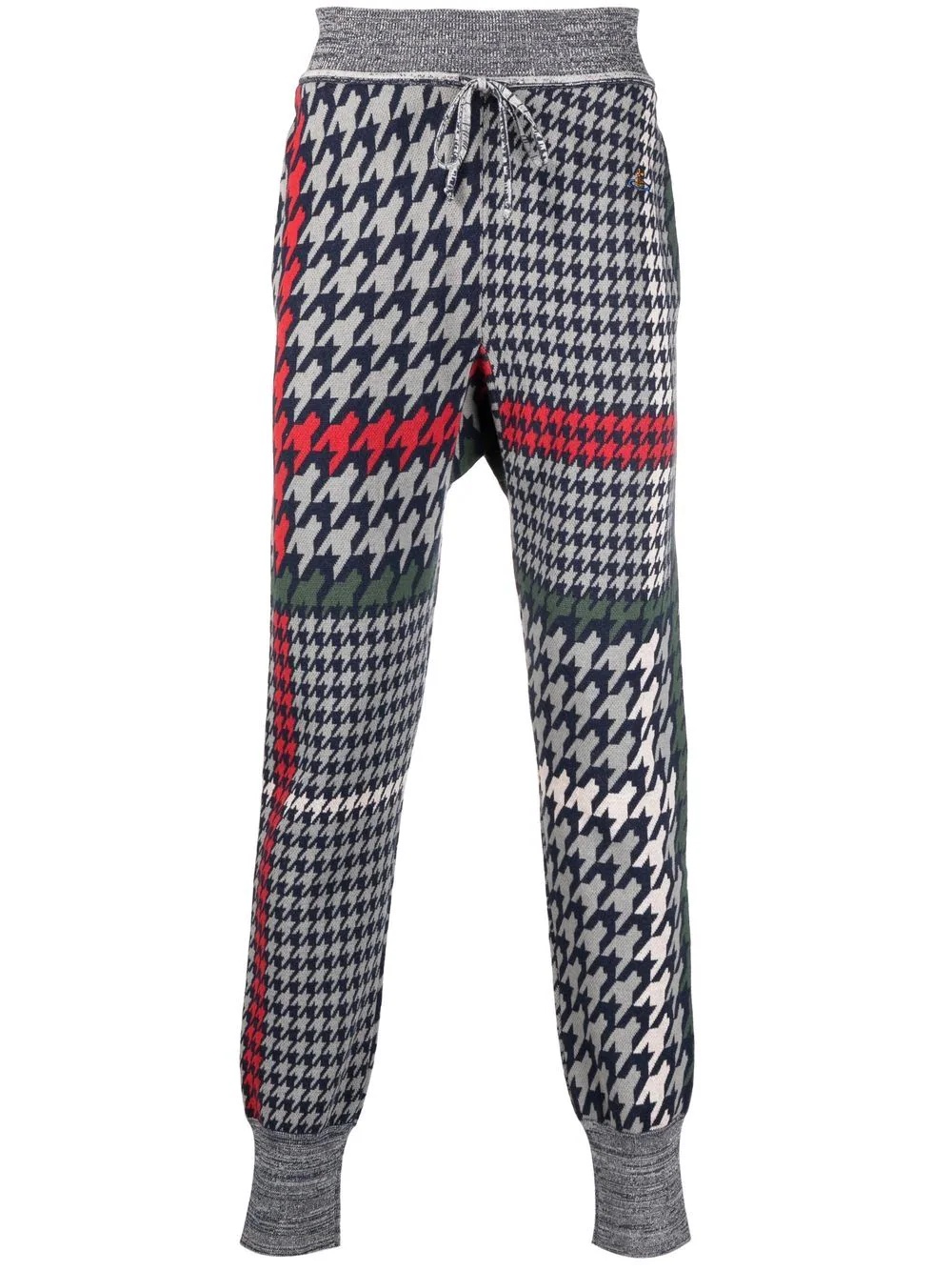 houndstooth-print trousers - 1