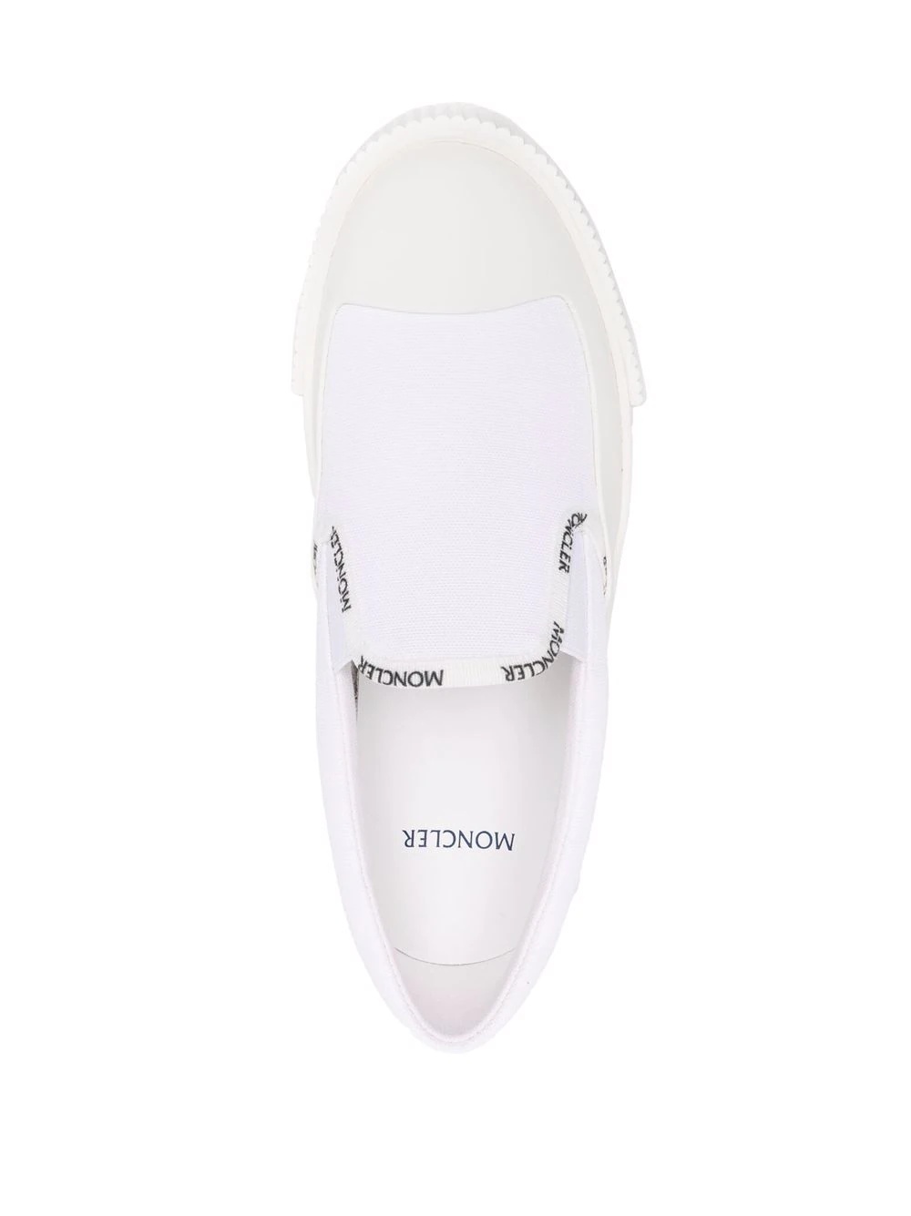 logo trimmed slip-on sneakers - 4