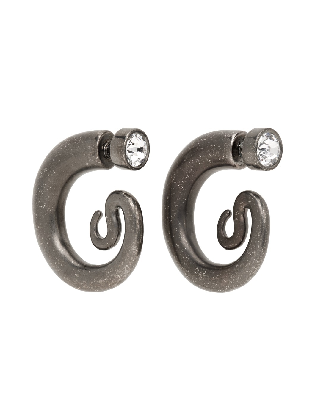 Gunmetal Panconesi Edition Medium Serpent Earring - 2