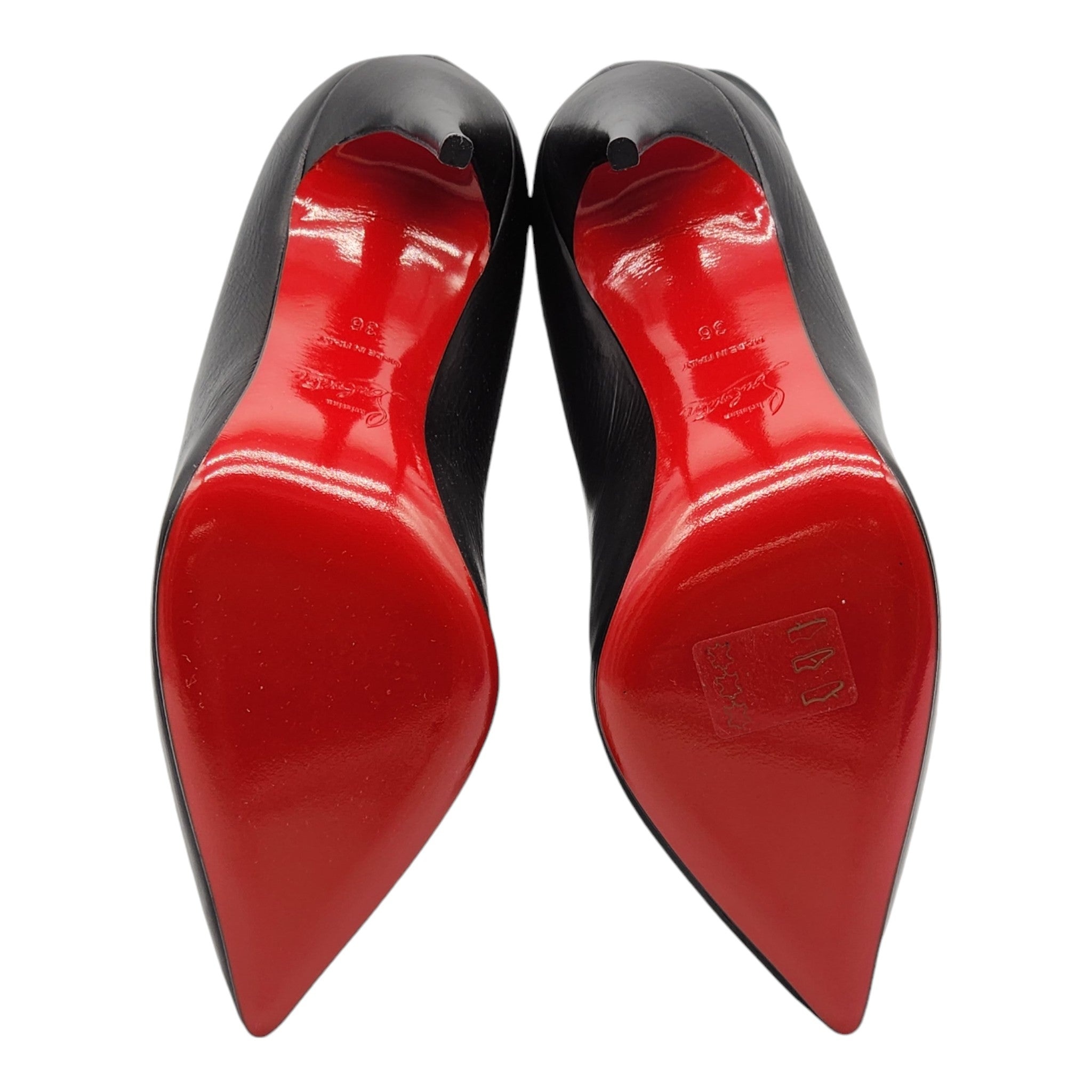Christian Louboutin Ishtar 100mm Stiletto Boots - Leather - Black - 5