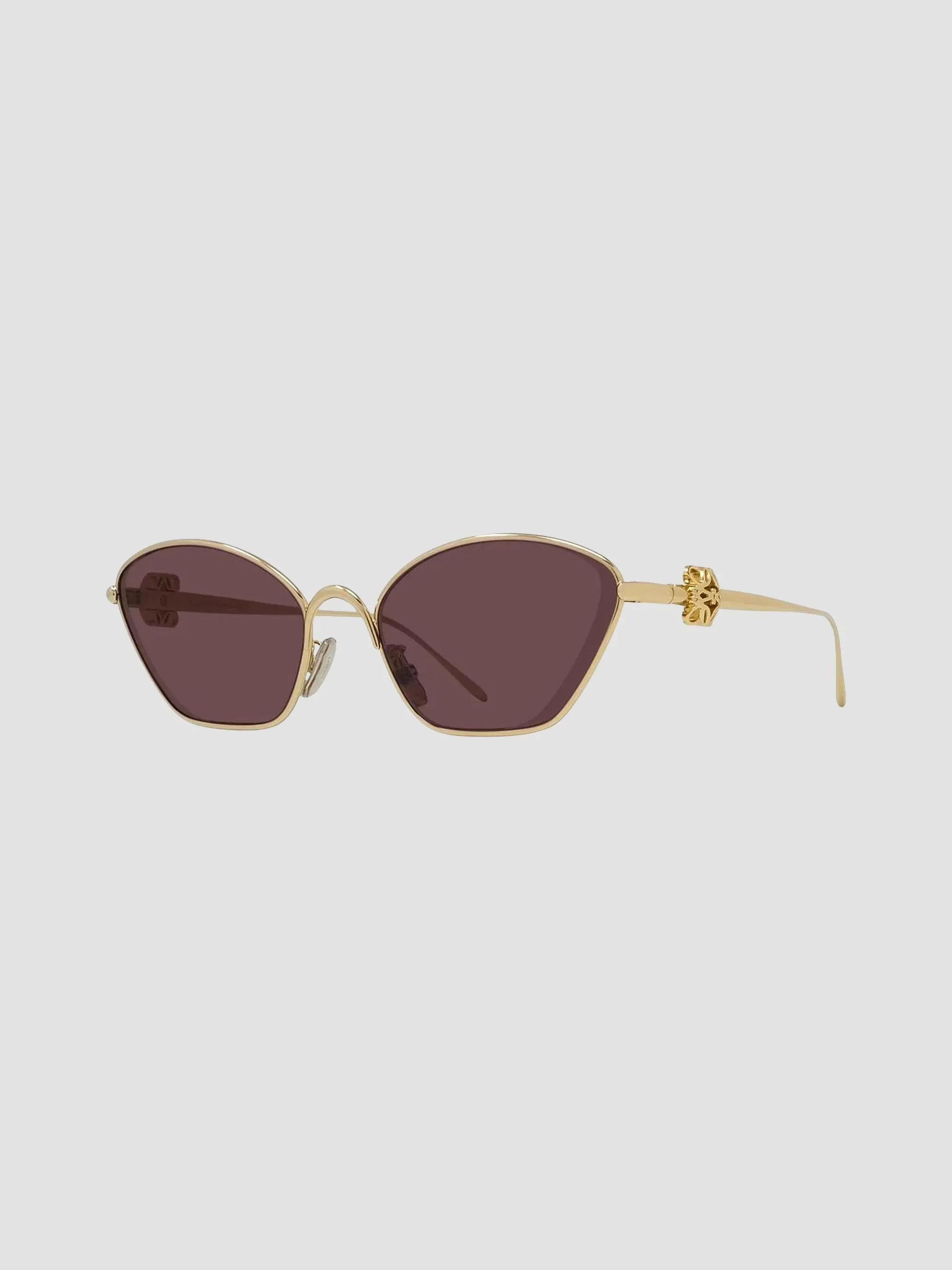 Women's Anagram 57MM Cat-Eye Sunglasses - Gold Violet - 1