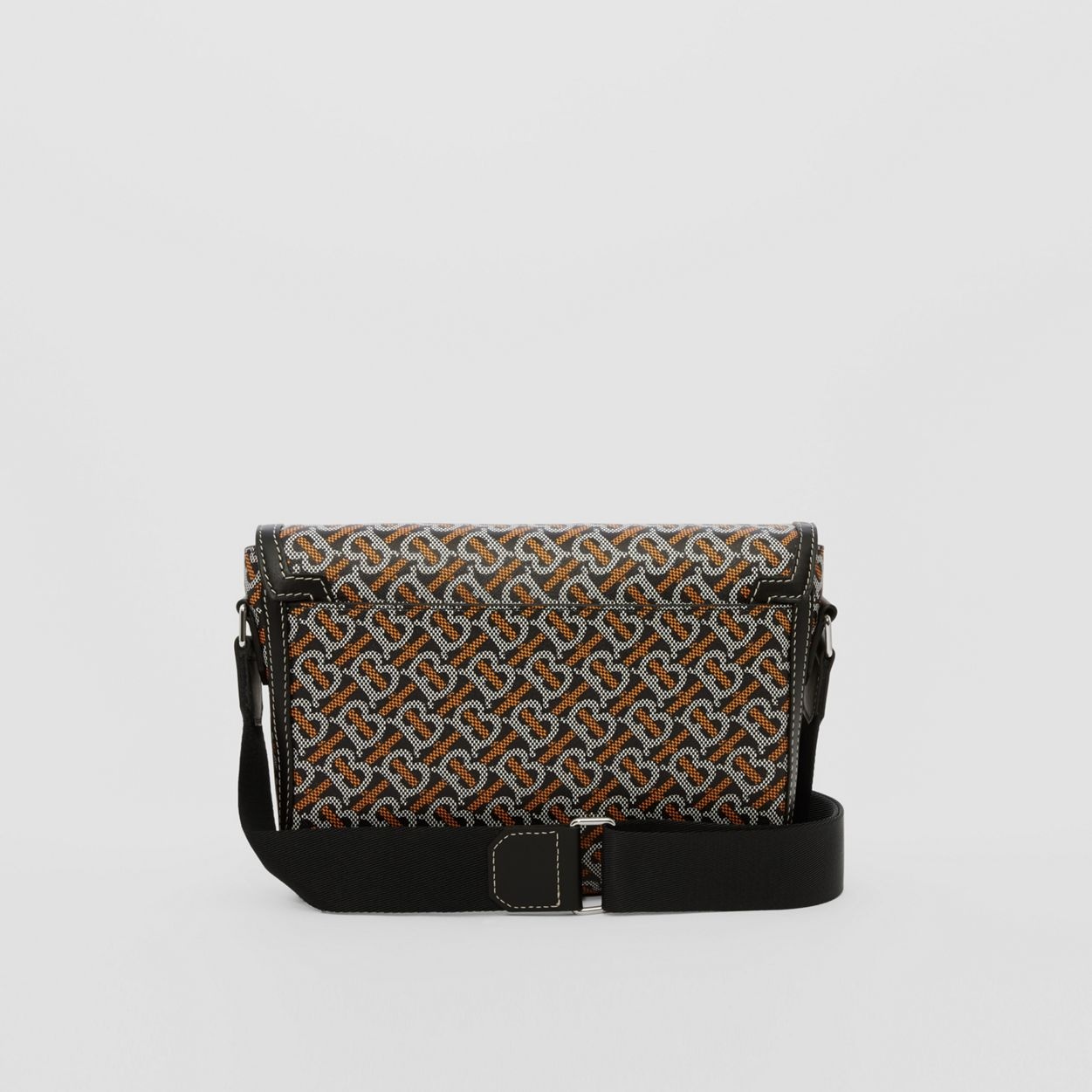 Monogram Print and Leather Small Messenger Bag 7