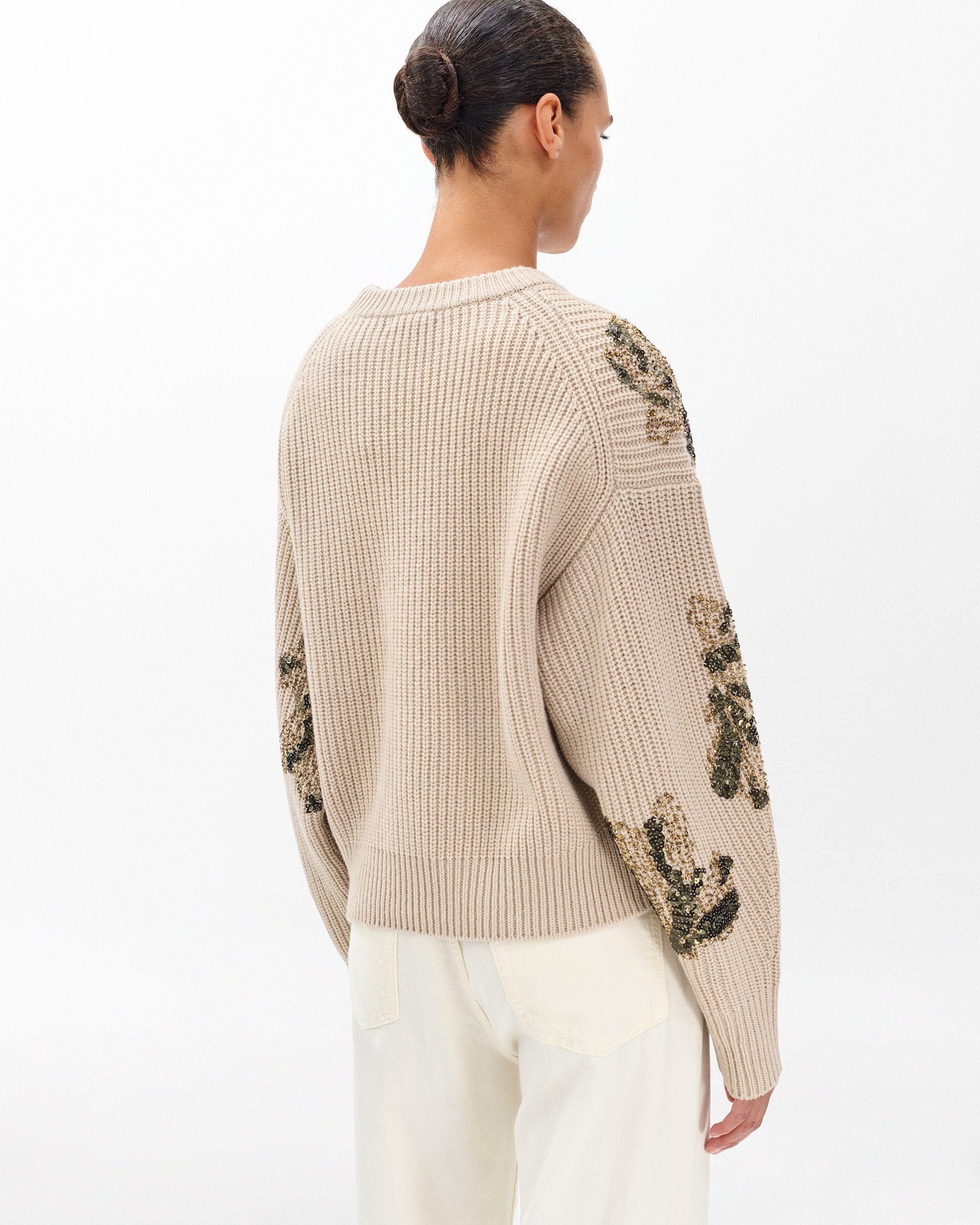 Julie Sequined Wool Sweater - 6