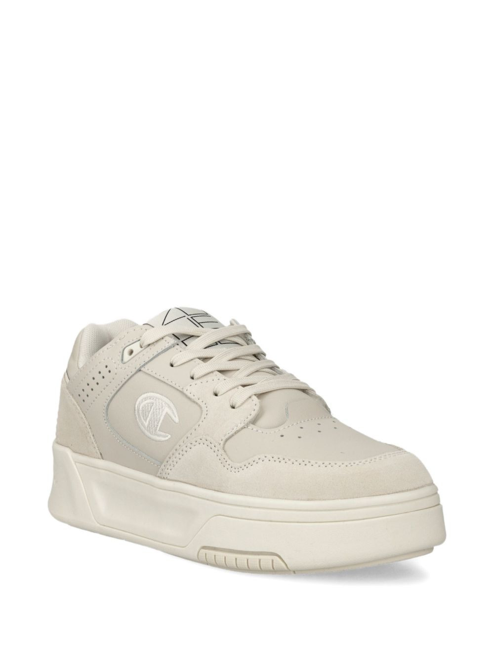 logo-detail platform sneakers - 2