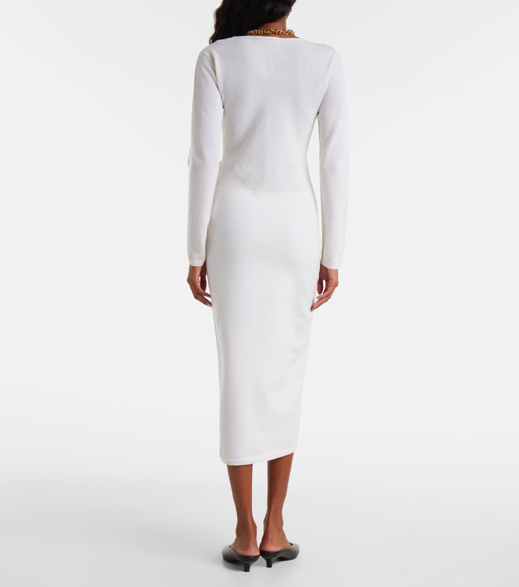 Sophia wool-blend midi dress - 3