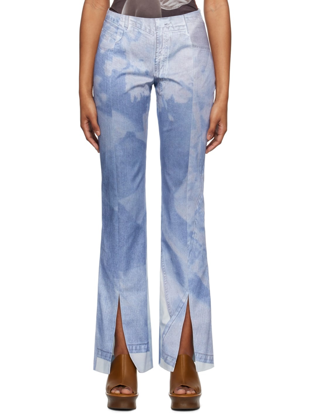 Blue Handy Jean Print Jeans - 1