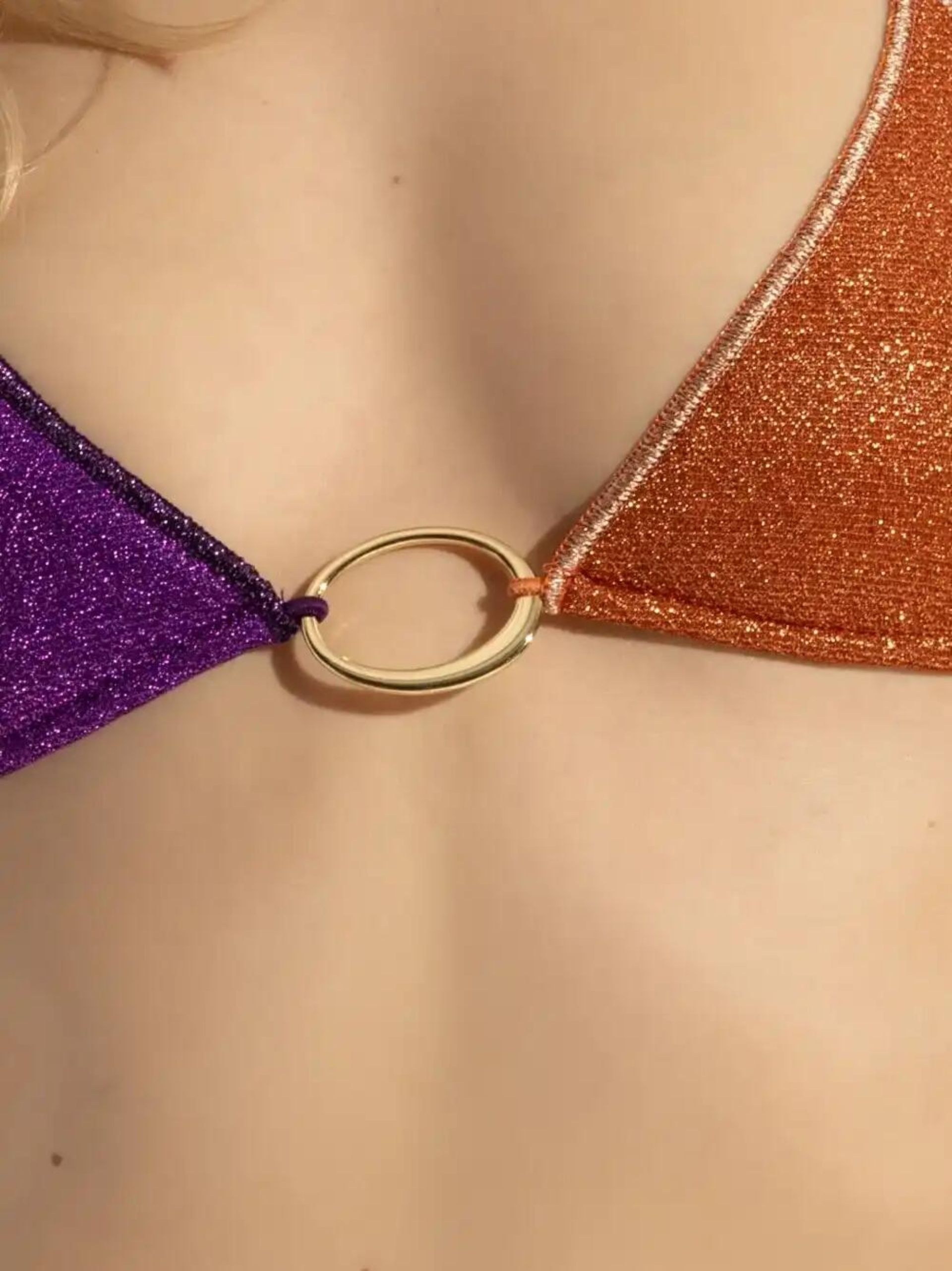 glitter-detailing bikini - 4