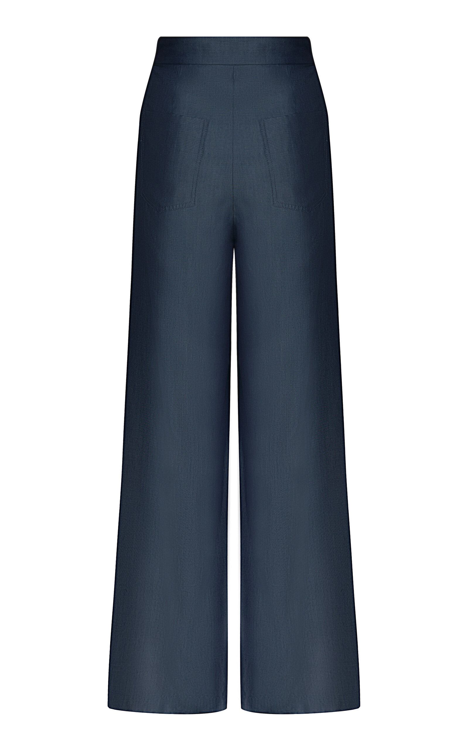 Plenitud Pleated Tencel Wide-Leg Pants dark wash - 3