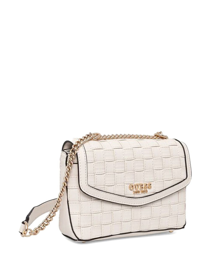 GUESS USA woven chain satchel outlook