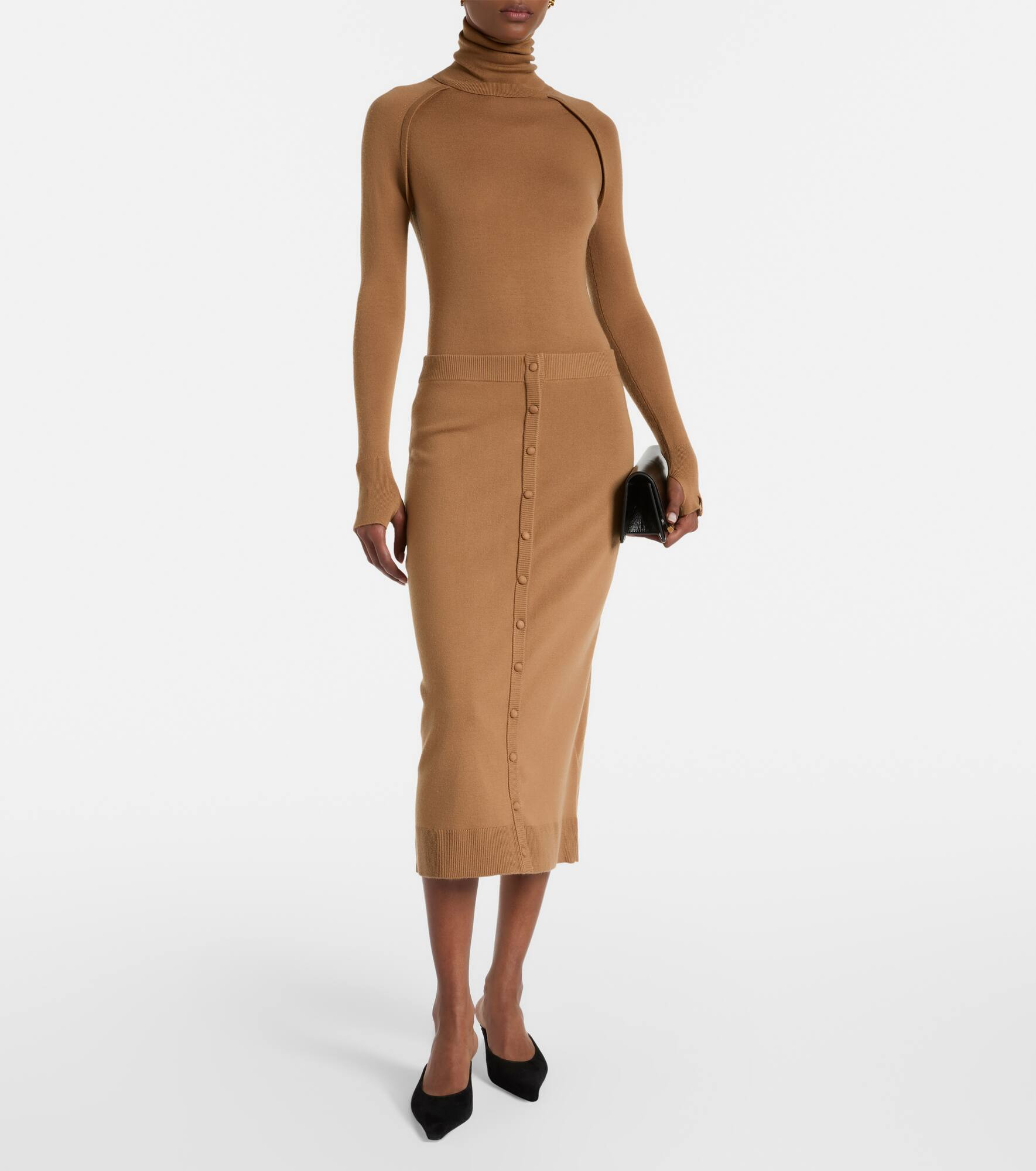 Wool turtleneck sweater - 2