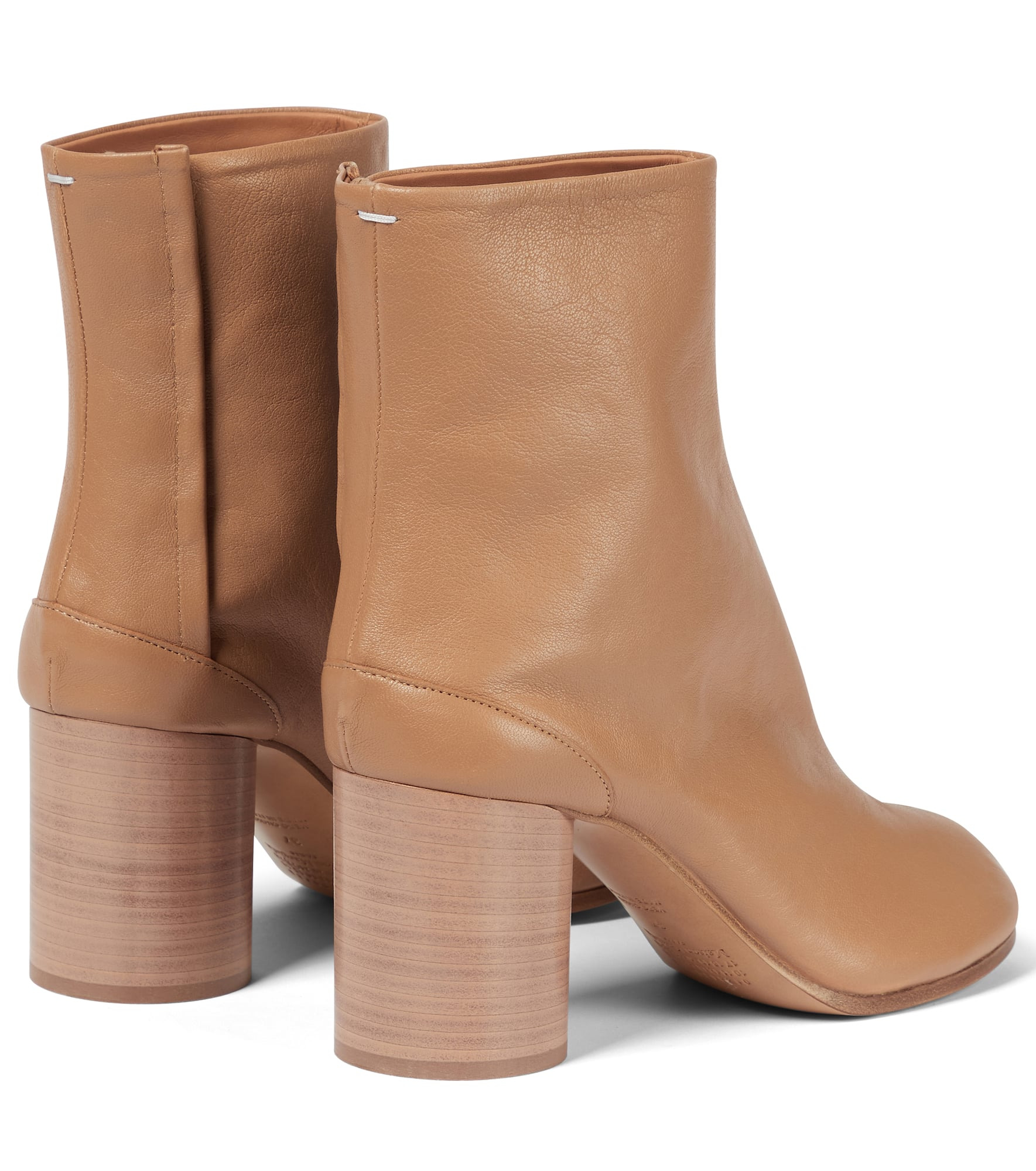 Tabi leather ankle boots - 3