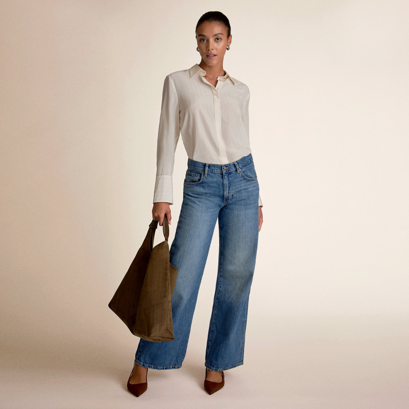 Mira Anywhere Shirt - Printed Washable Silk 5