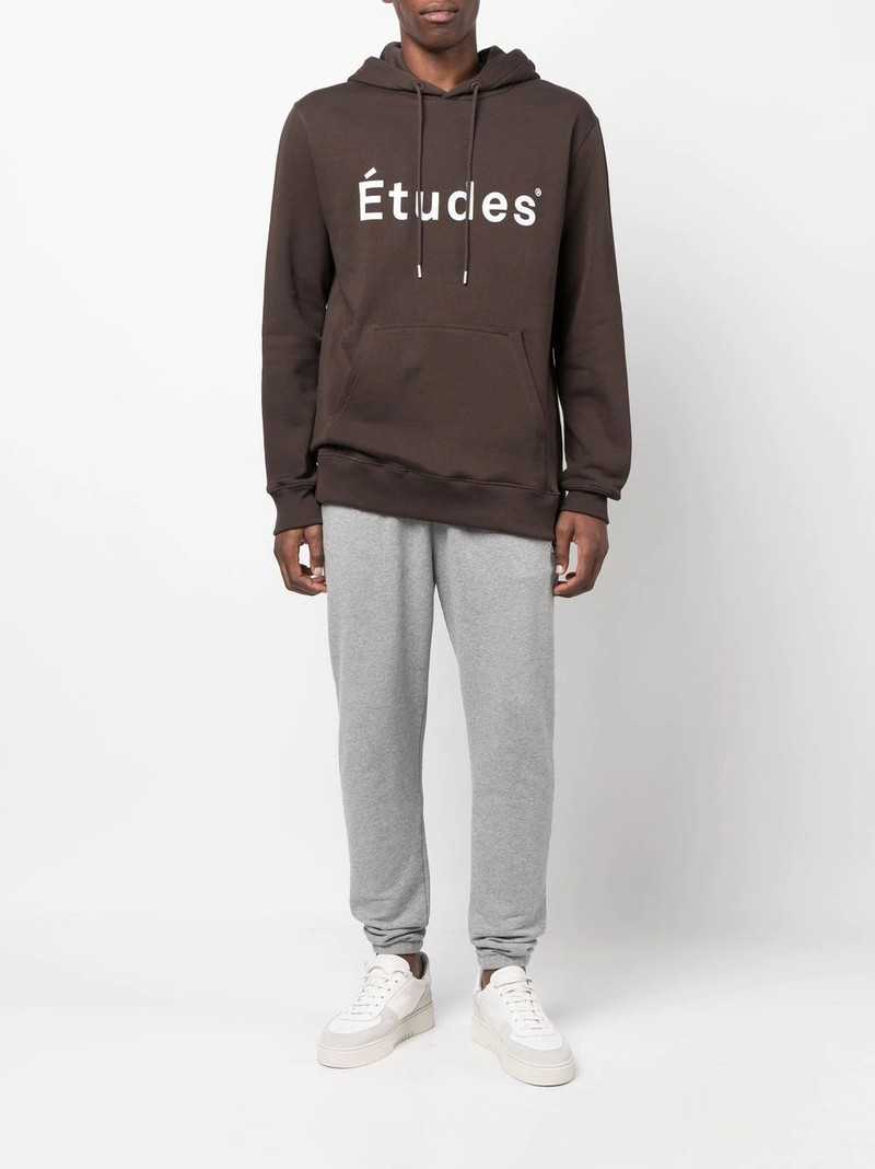 Étude logo-print detail hoodie outlook