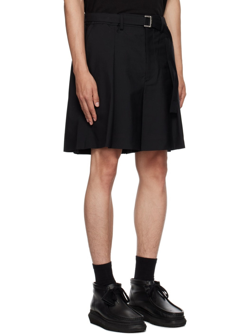 Black Pleated Shorts 2