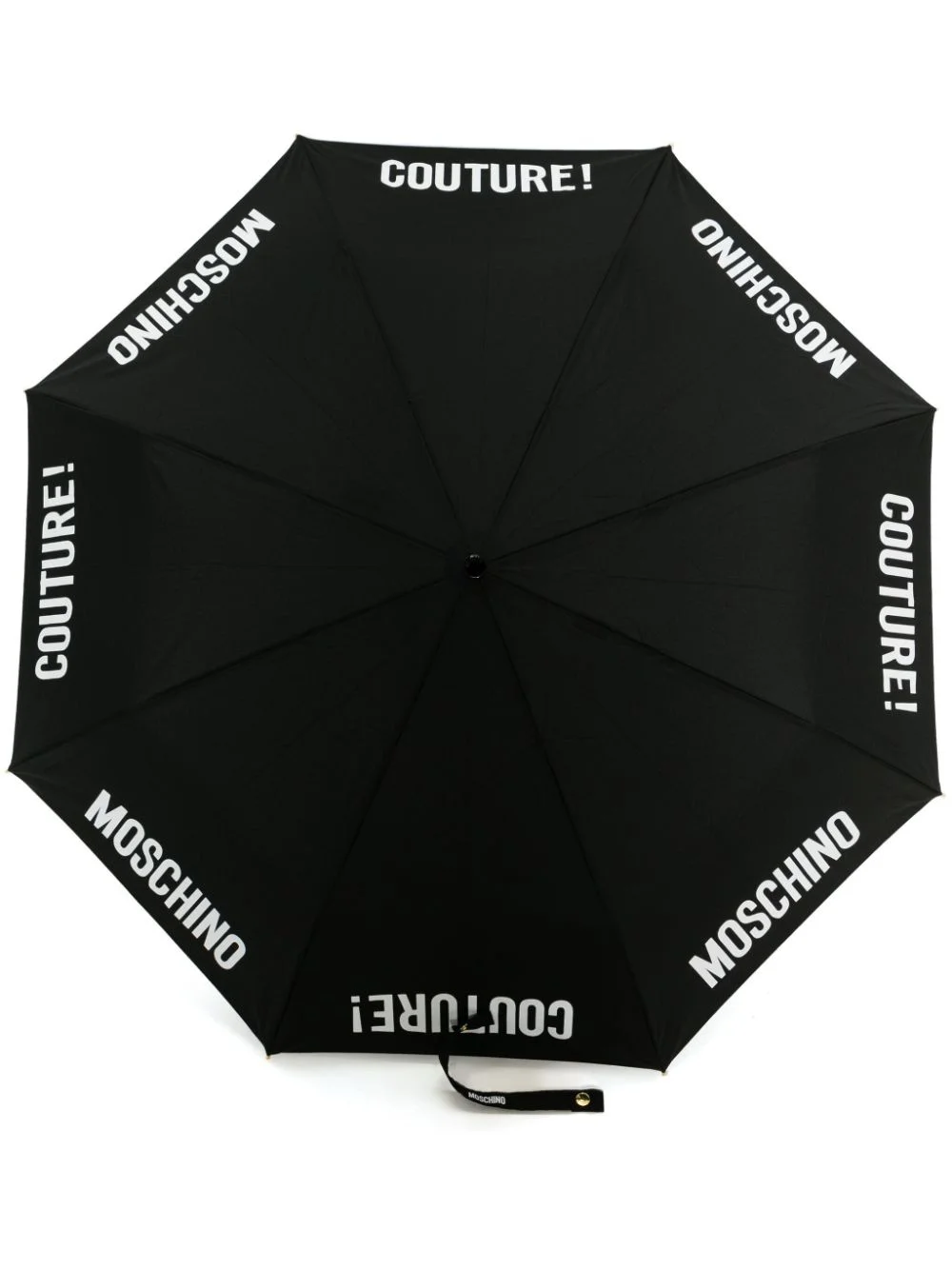 logo lettering-print foldable umbrellla - 1