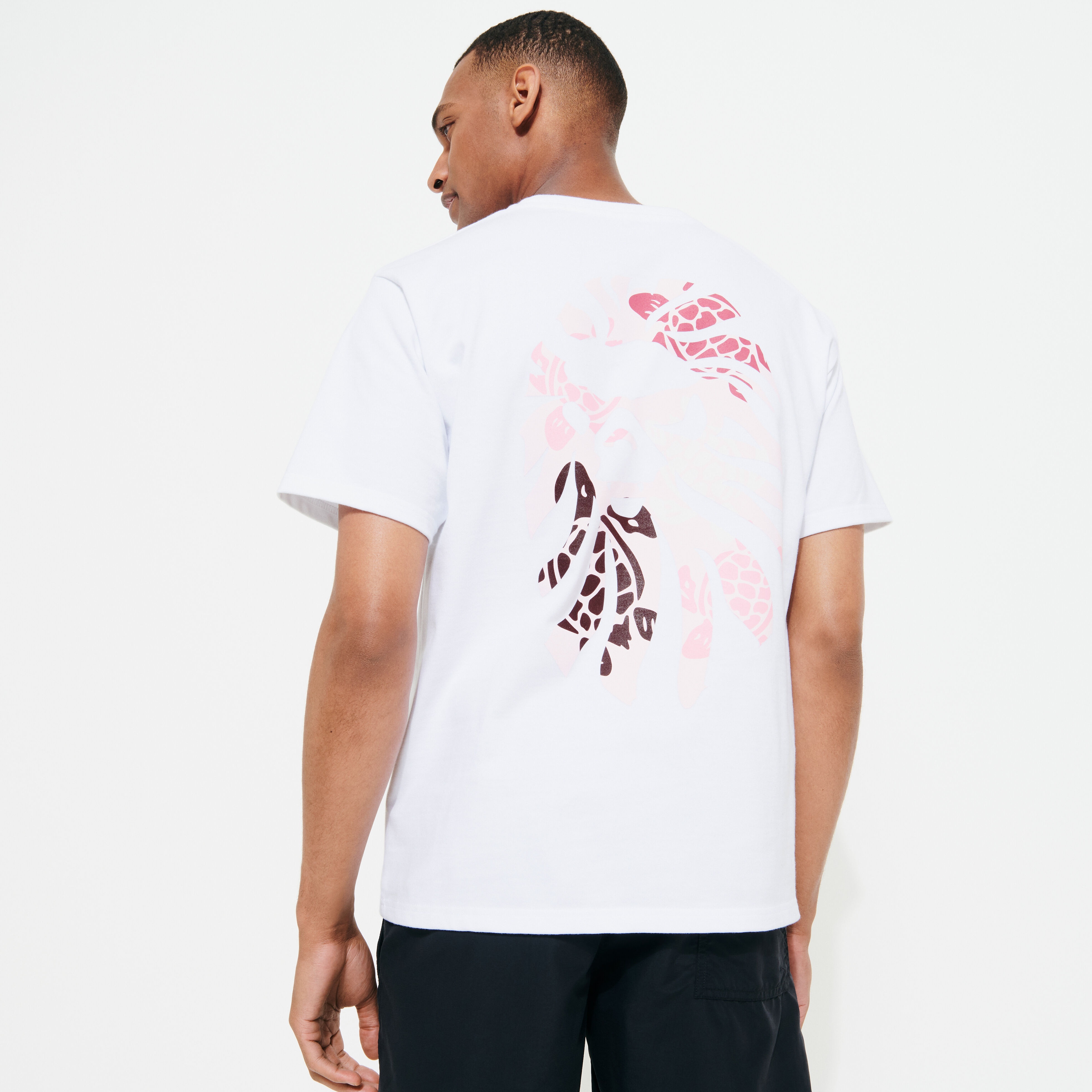 Men T-Shirt Turtles Printed - Vilebrequin x BAPE® BLACK - 4