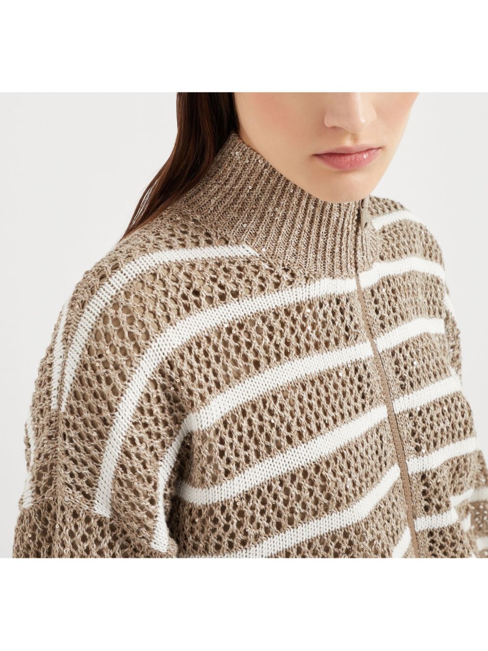 striped cardigan - 5