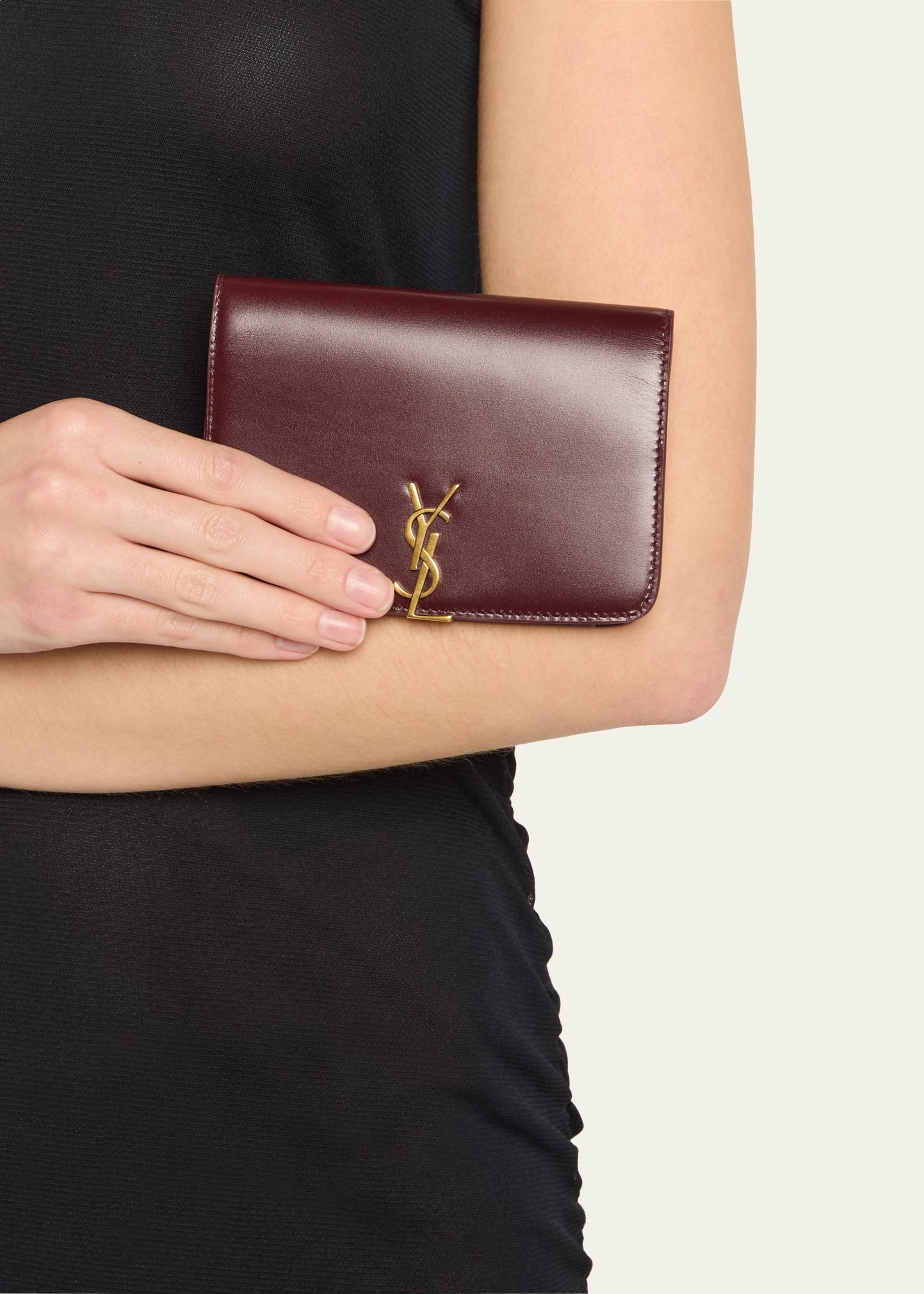 YSL Passport Holder in Calfskin - 2