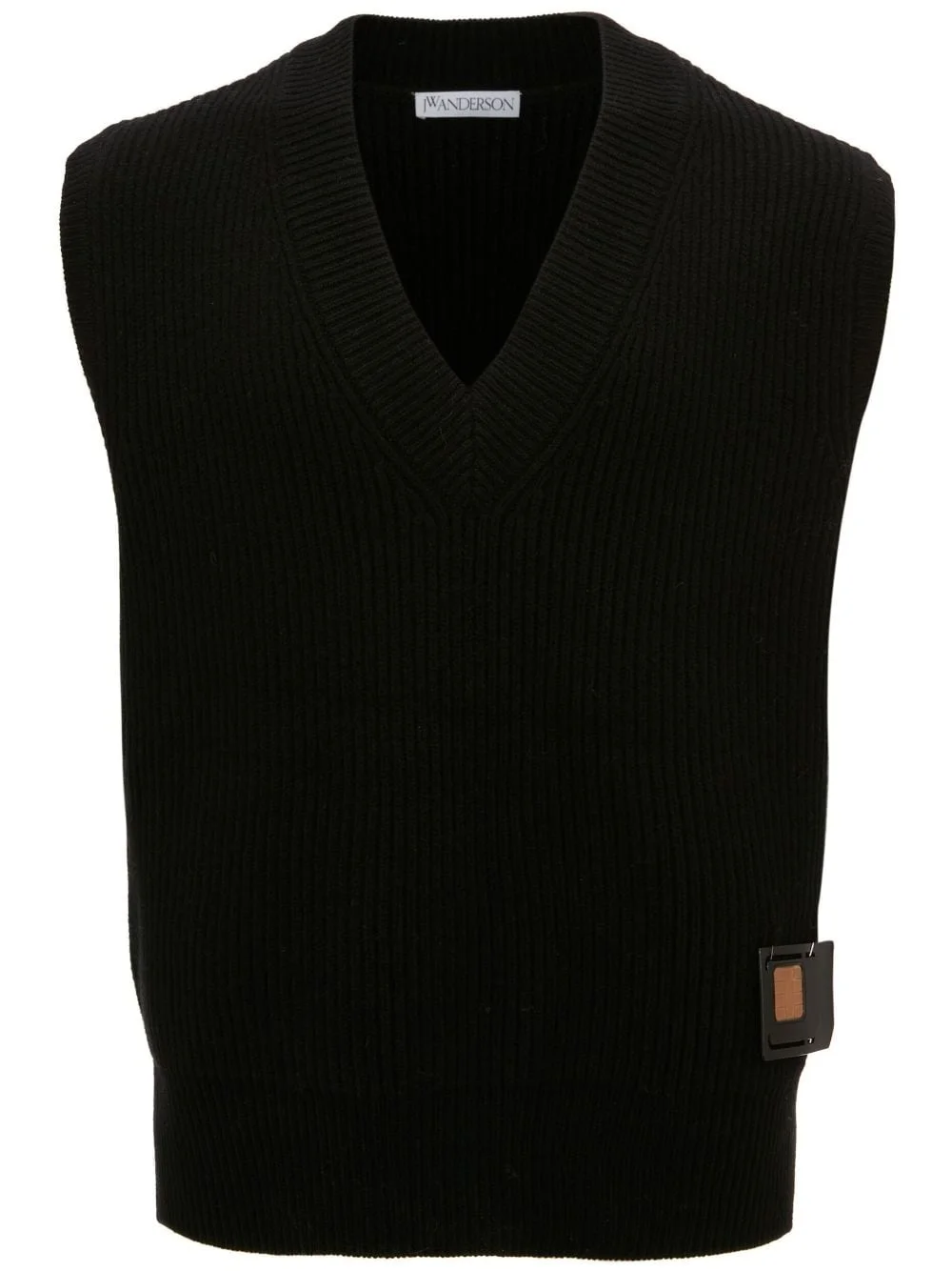 Sim Card V-neck merino vest - 1