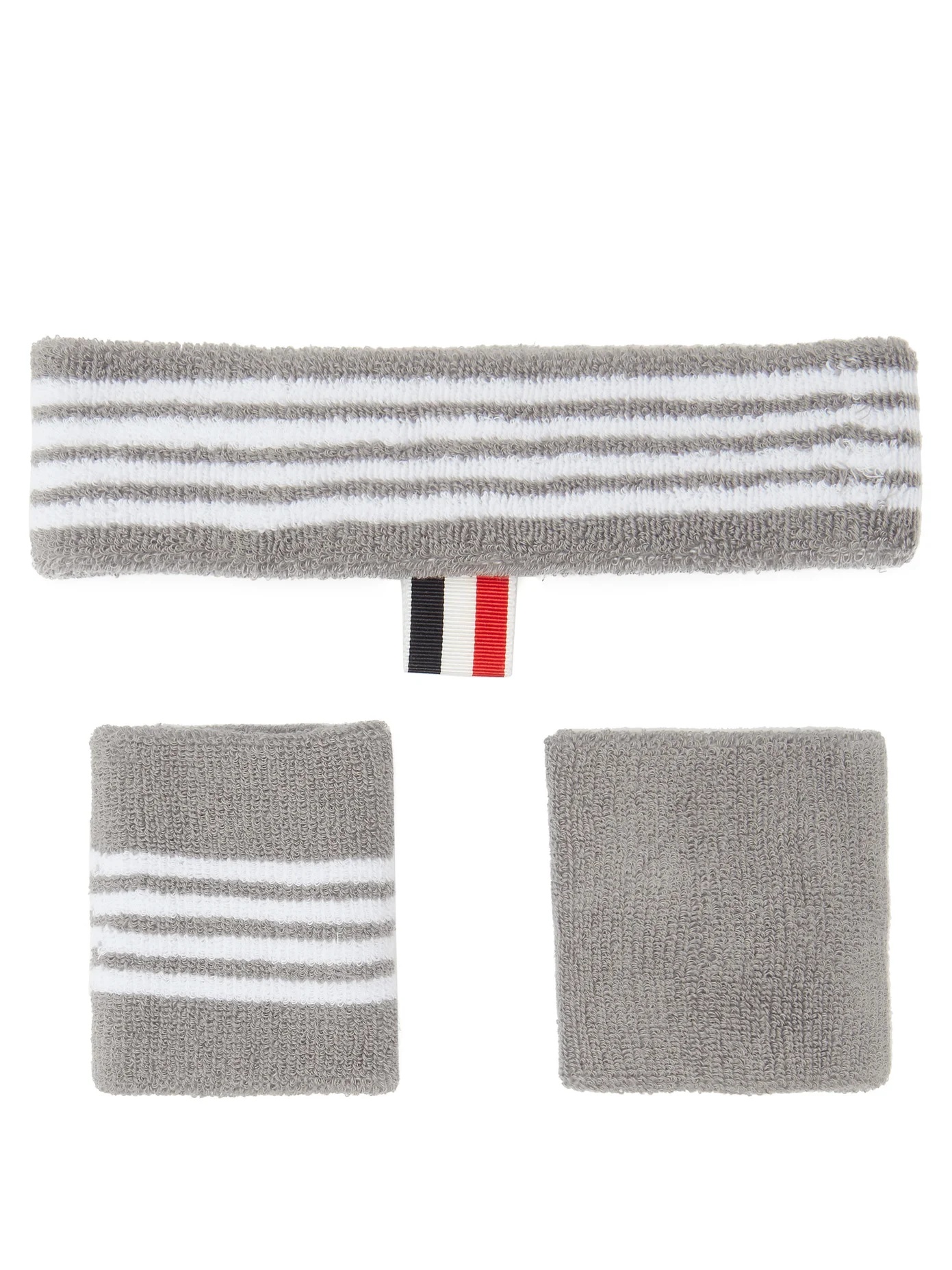 Four-bar cotton-towelling sweatband set - 1