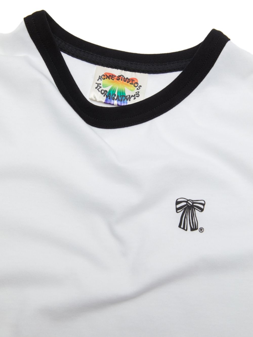 bow-print T-shirt - 7