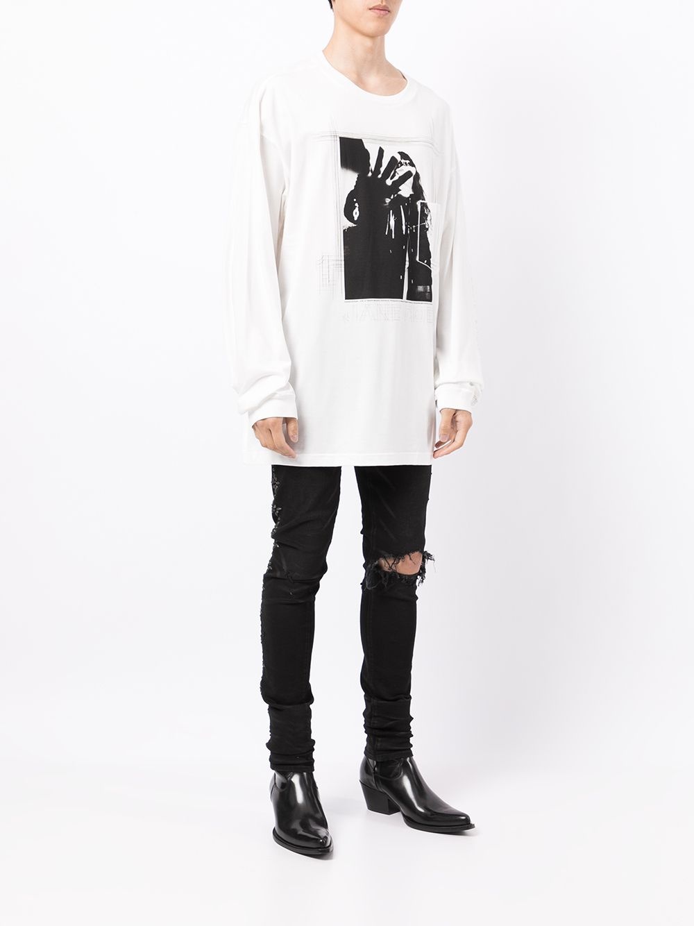 graphic-print longsleeved T-shirt - 3