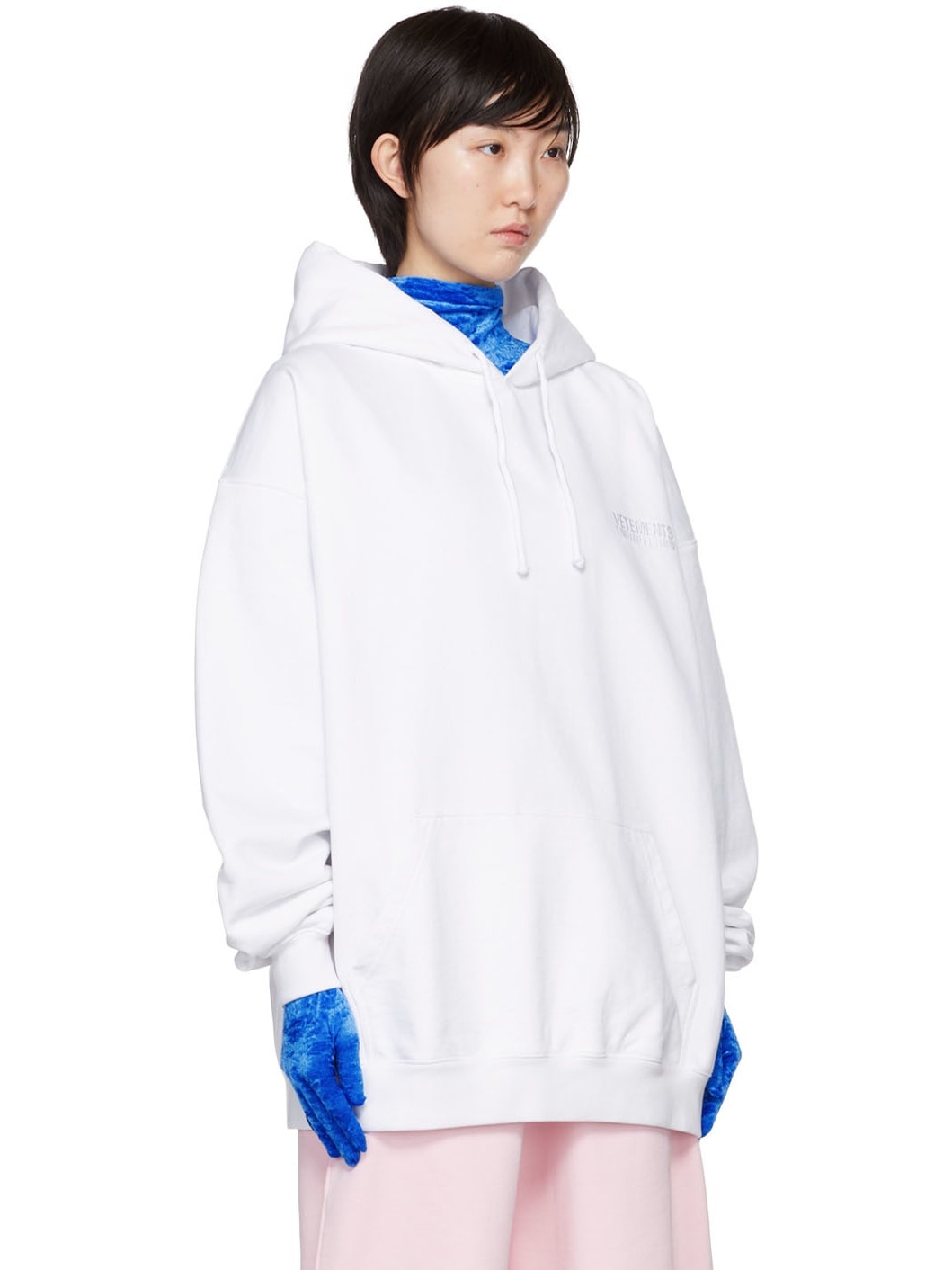 VETEMENTS inside-out effect drawstring hoodie