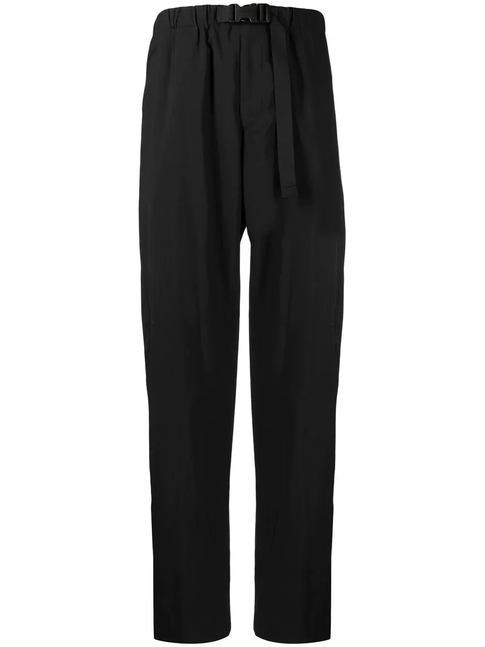 belted tapered-leg trousers - 1