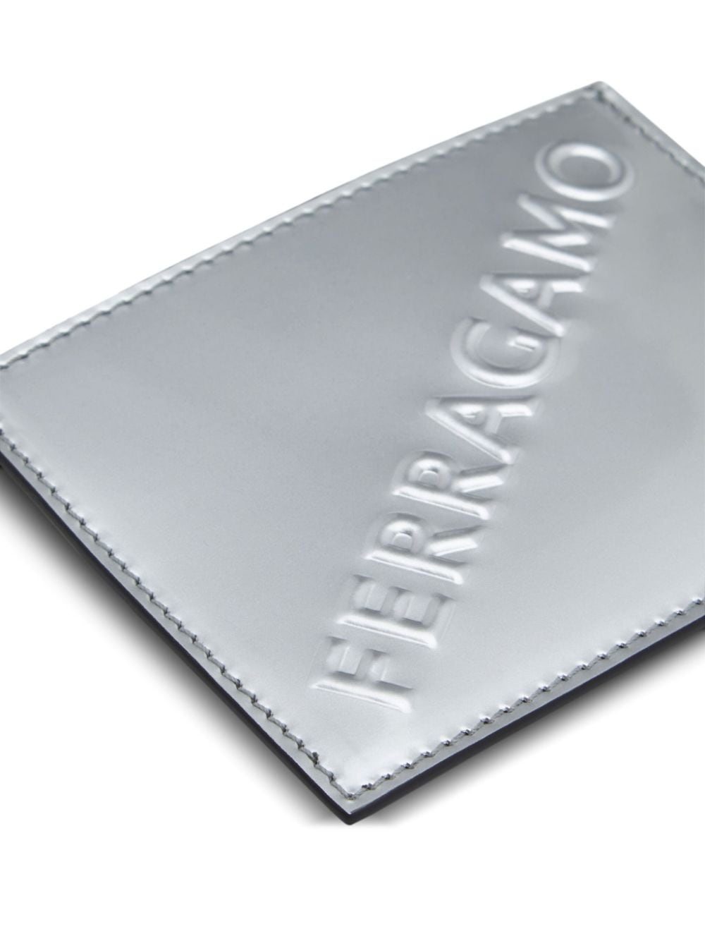 logo-embossed leather wallet - 5