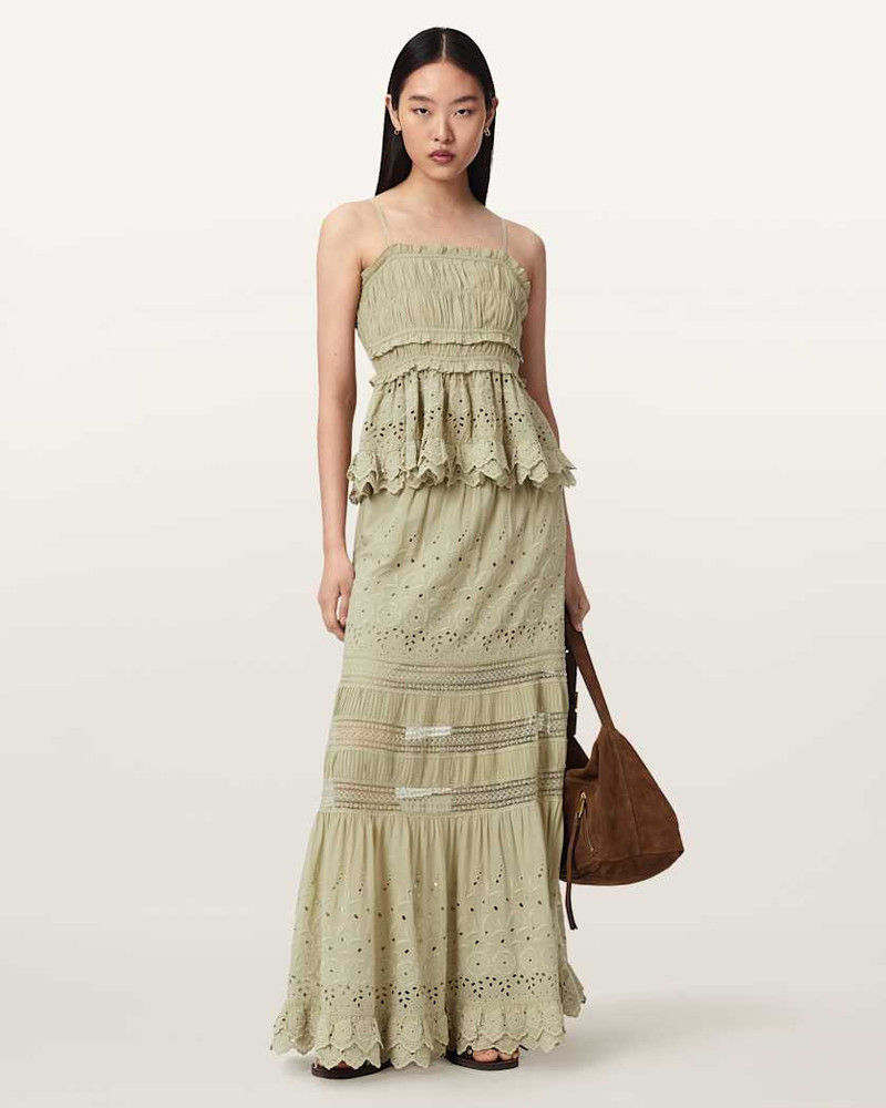 ALLSAINTS CAMILLE EMBROIDERED LACE TOP outlook