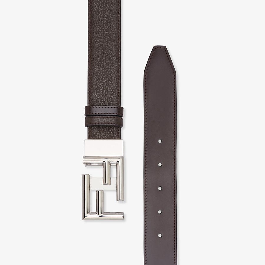 Brown leather belt - 2